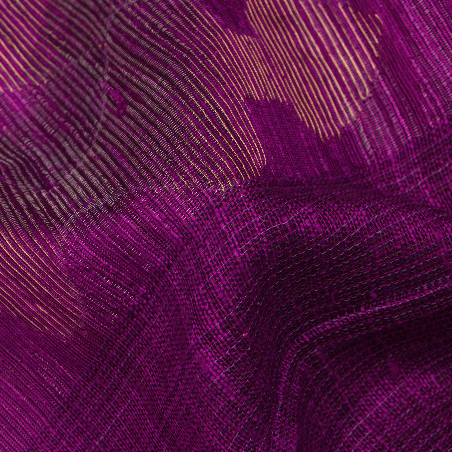 Bailou Jamdani Silk Sari 25-005-HS002-00143 - Fabric View