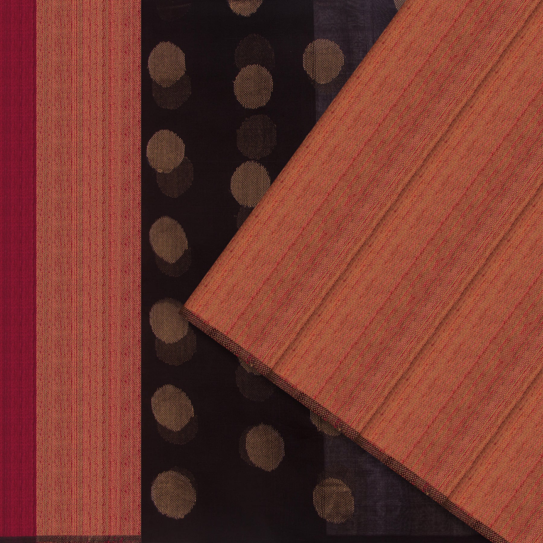 Bailou Jamdani Silk Sari 25-005-HS002-00156 - Cover View