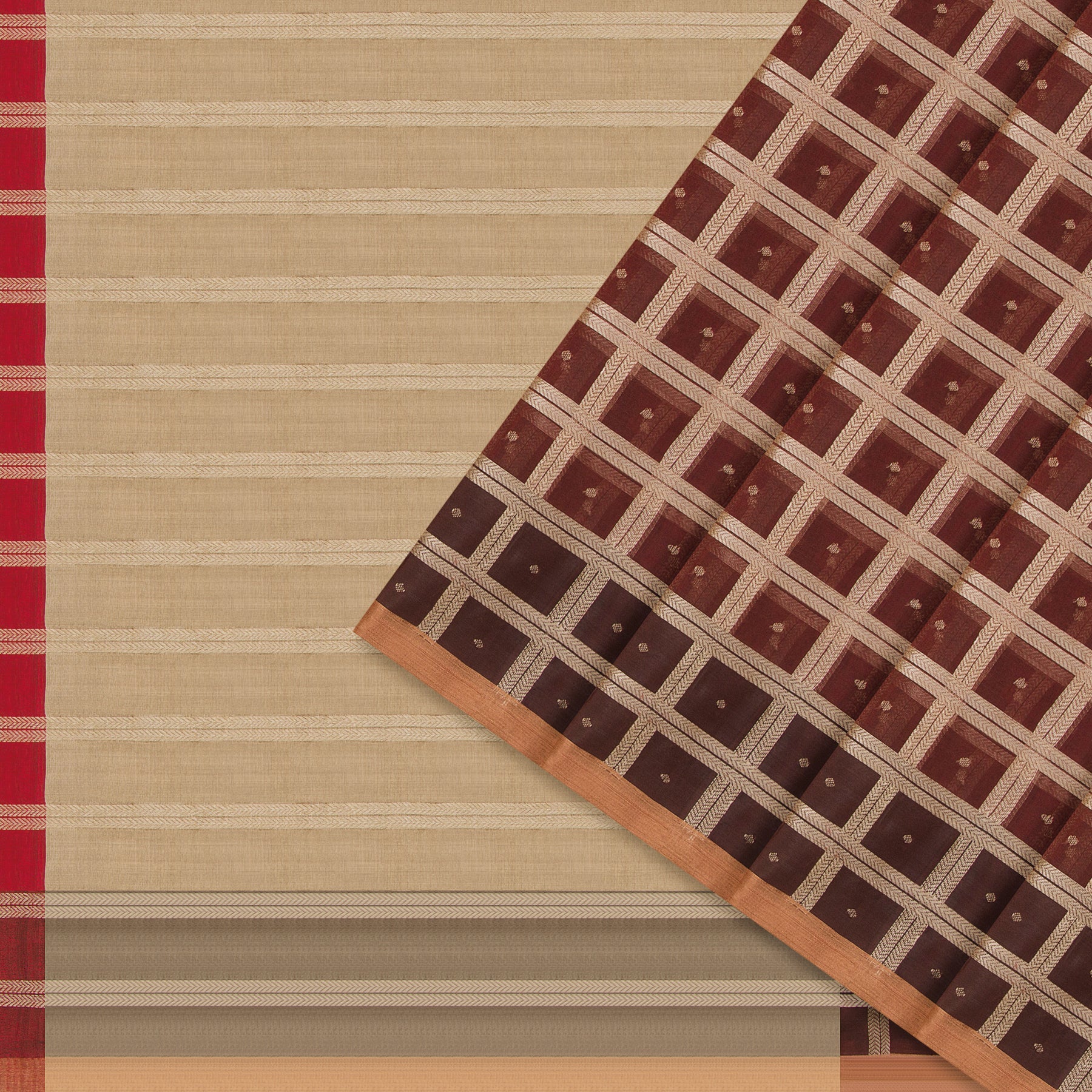 Bailou Tussar Silk Sari 25-005-HS002-00159 - Cover View