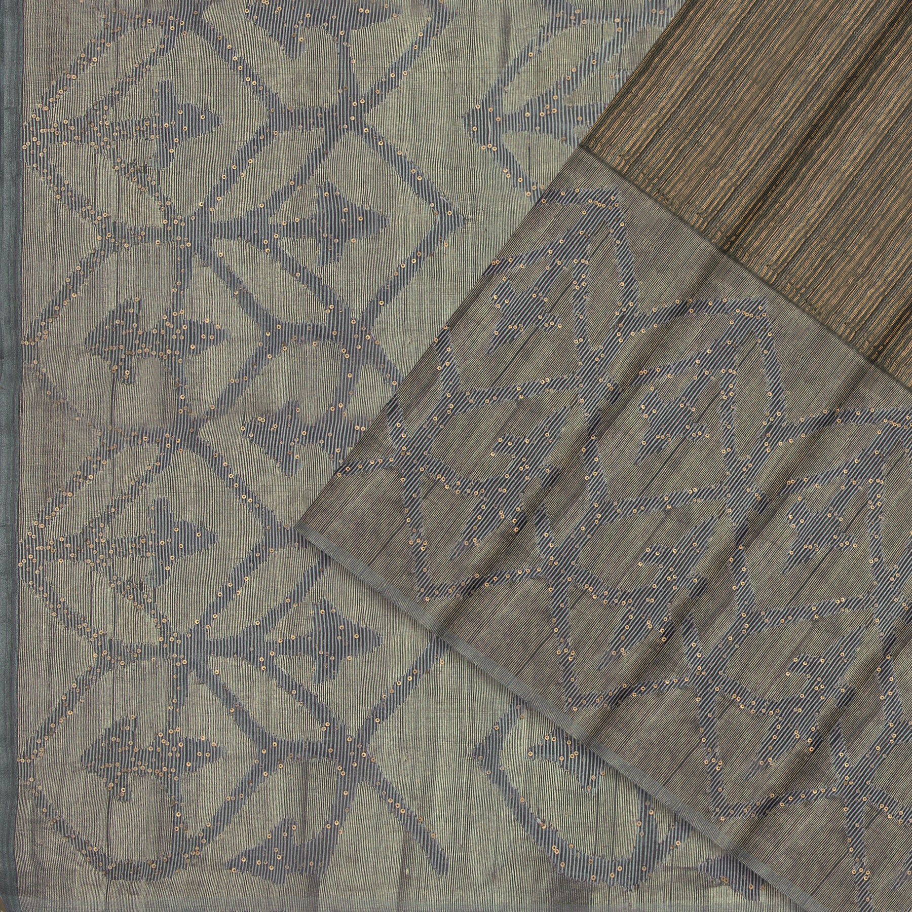 Bailou Jamdani Silk Sari 25-005-HS002-00191- Cover View