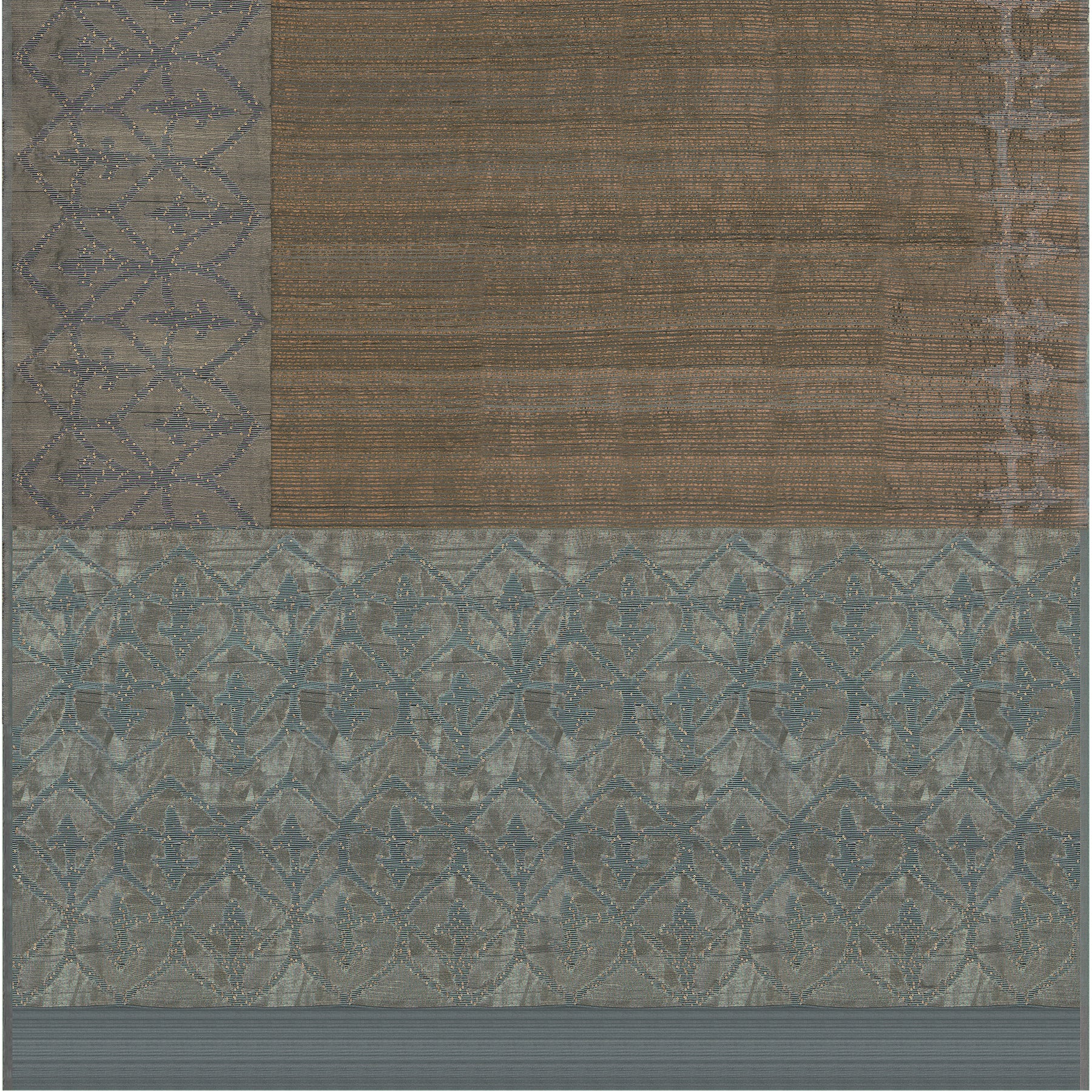 Bailou Jamdani Silk Sari 25-005-HS002-00191 - Full View