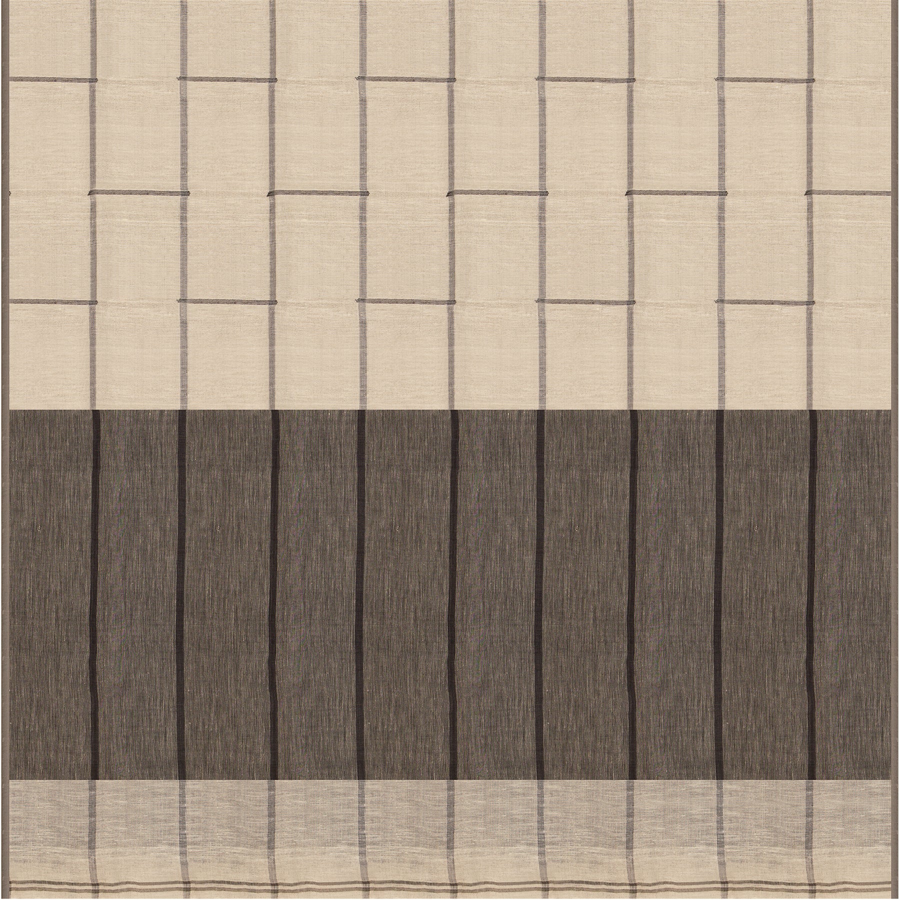 Bailou Linen Cotton Sari 25-005-HS004-00152 - Full View