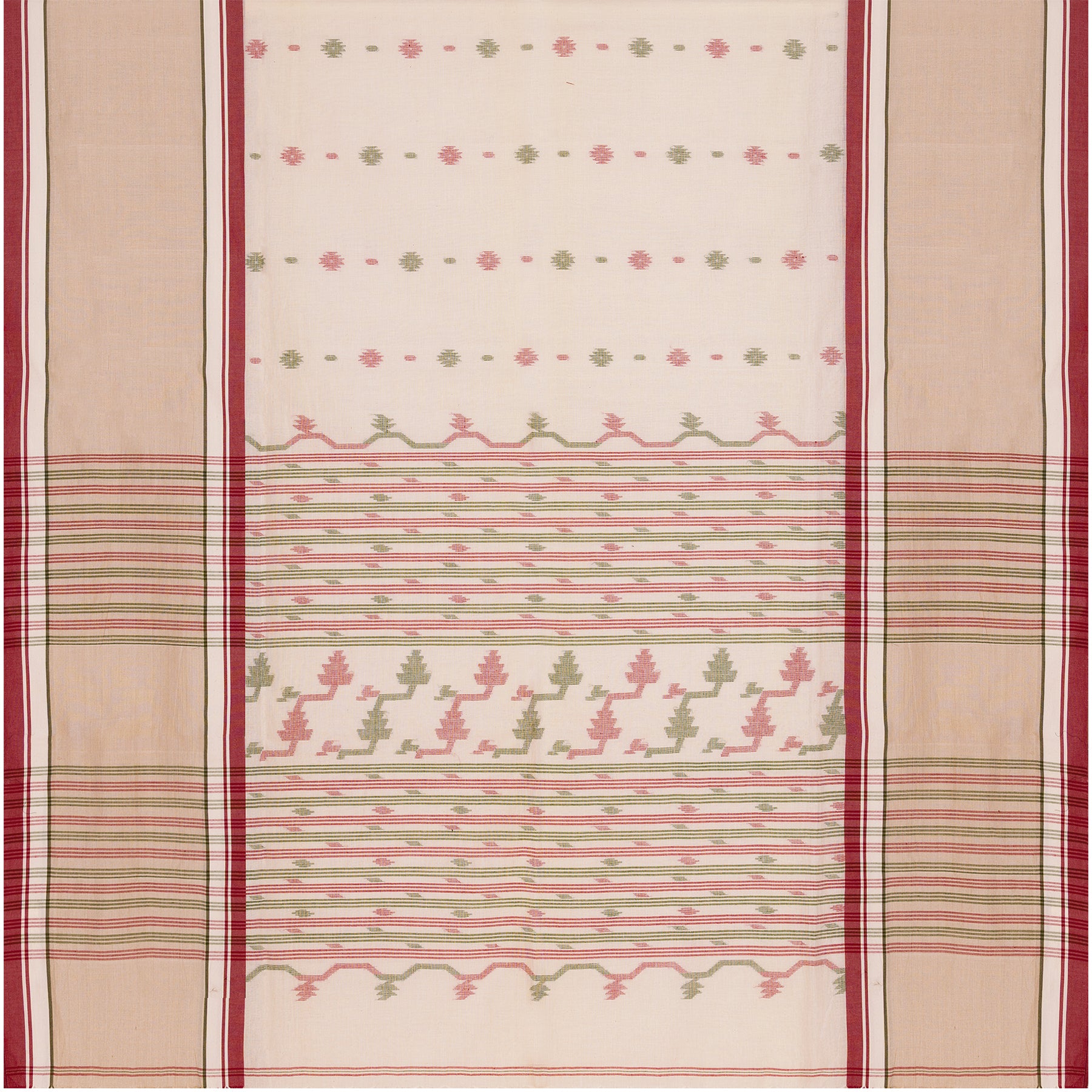 Bailou Silk Cotton Sari 25-005-HS005-00140 - Full View