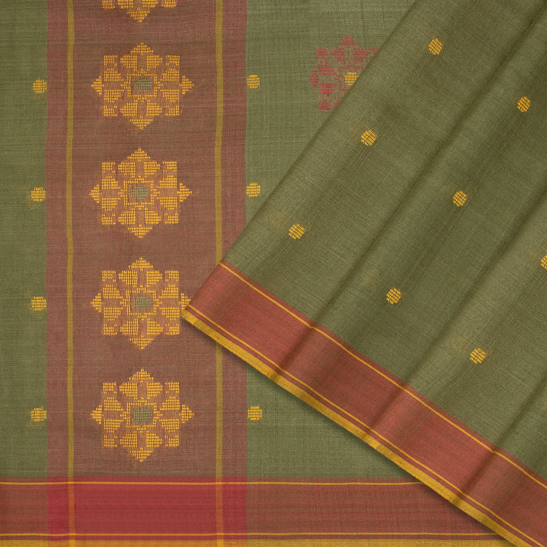 Pradeep Pillai Tussore Silk Sari 25-008-HS002-00191 - Cover View