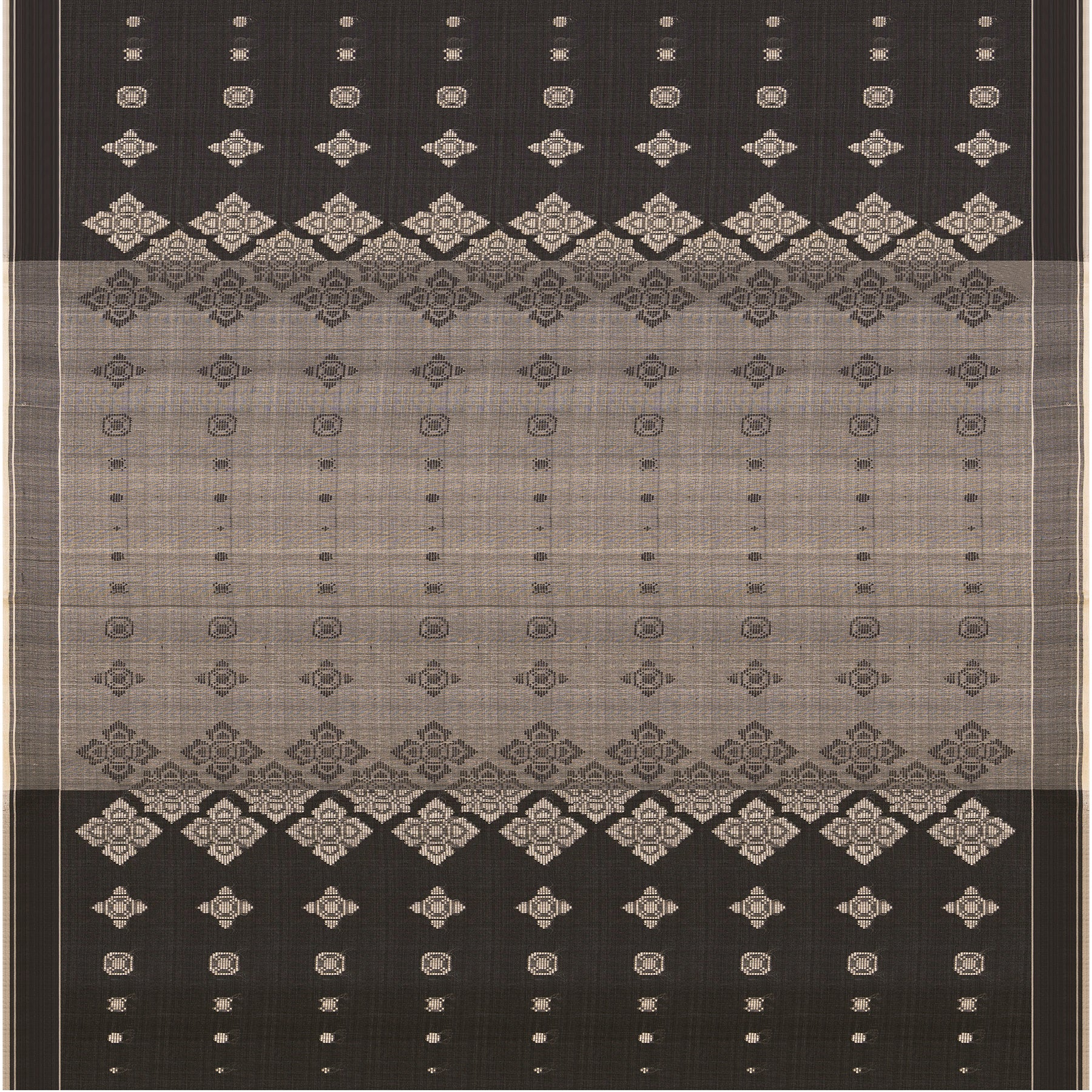 Pradeep Pillai Tussore Silk Sari 25-008-HS002-00199 - Full View