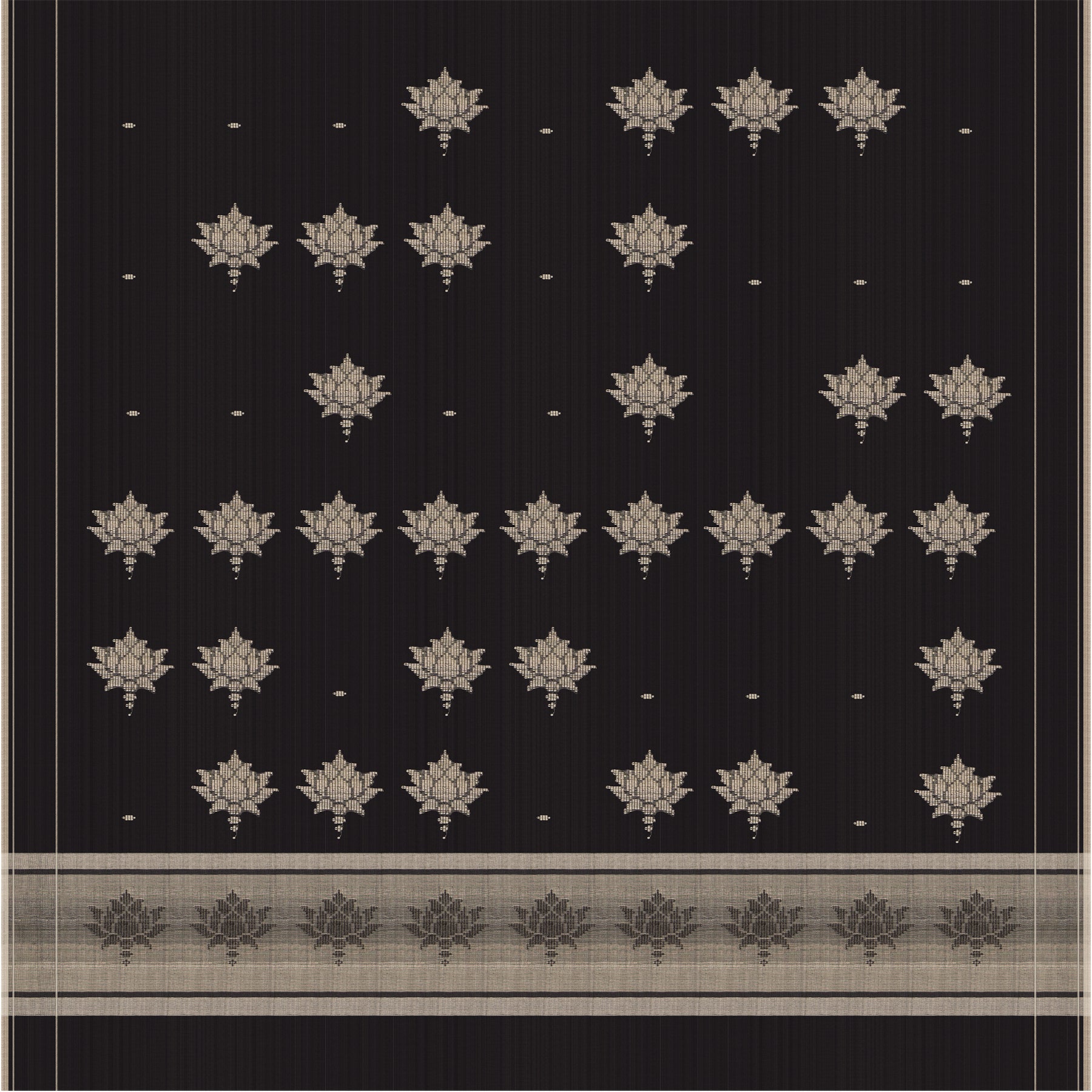 Pradeep Pillai Tussore Silk Sari 25-008-HS002-00202 - Full View