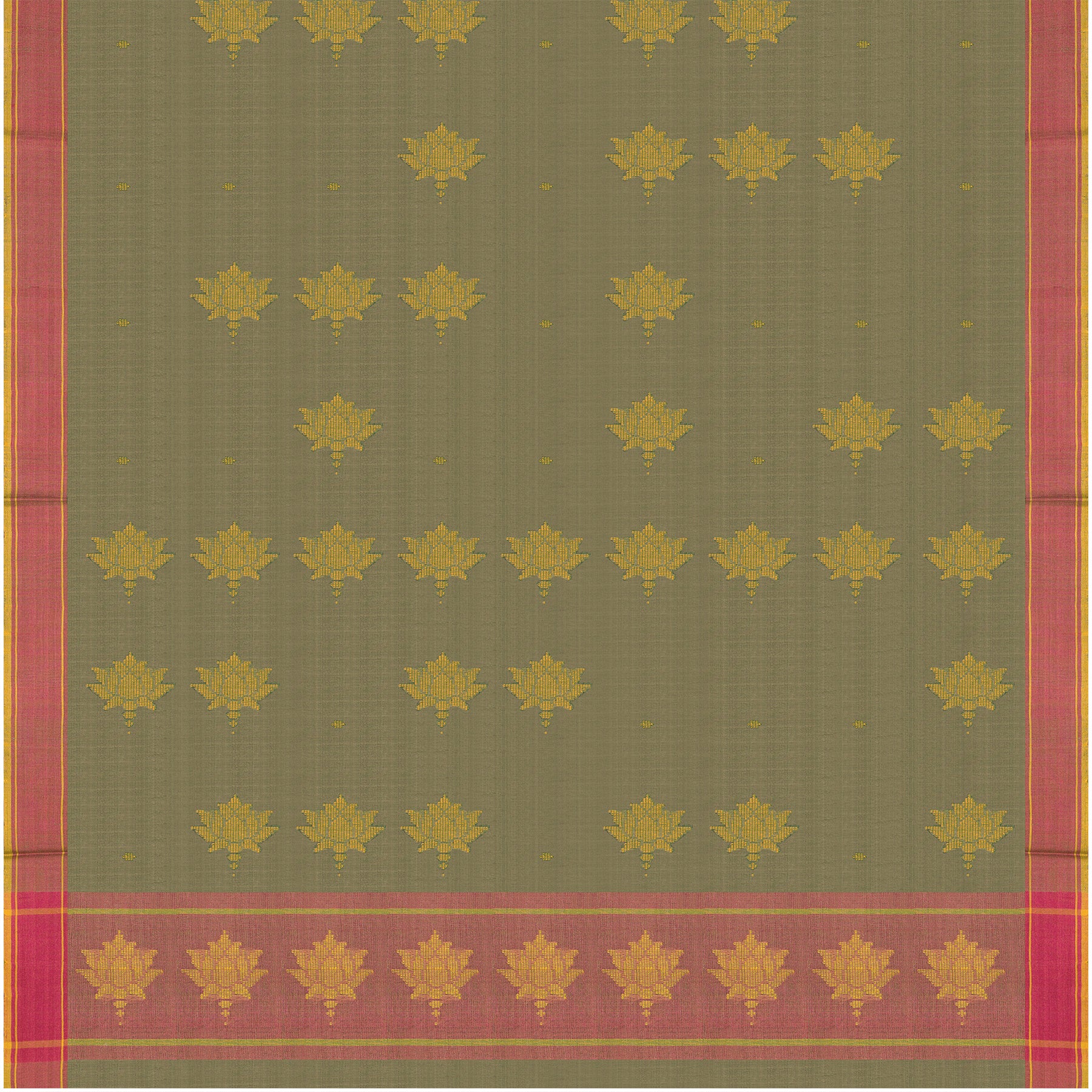 Pradeep Pillai Tussore Silk Sari 25-008-HS002-00383 - Full View