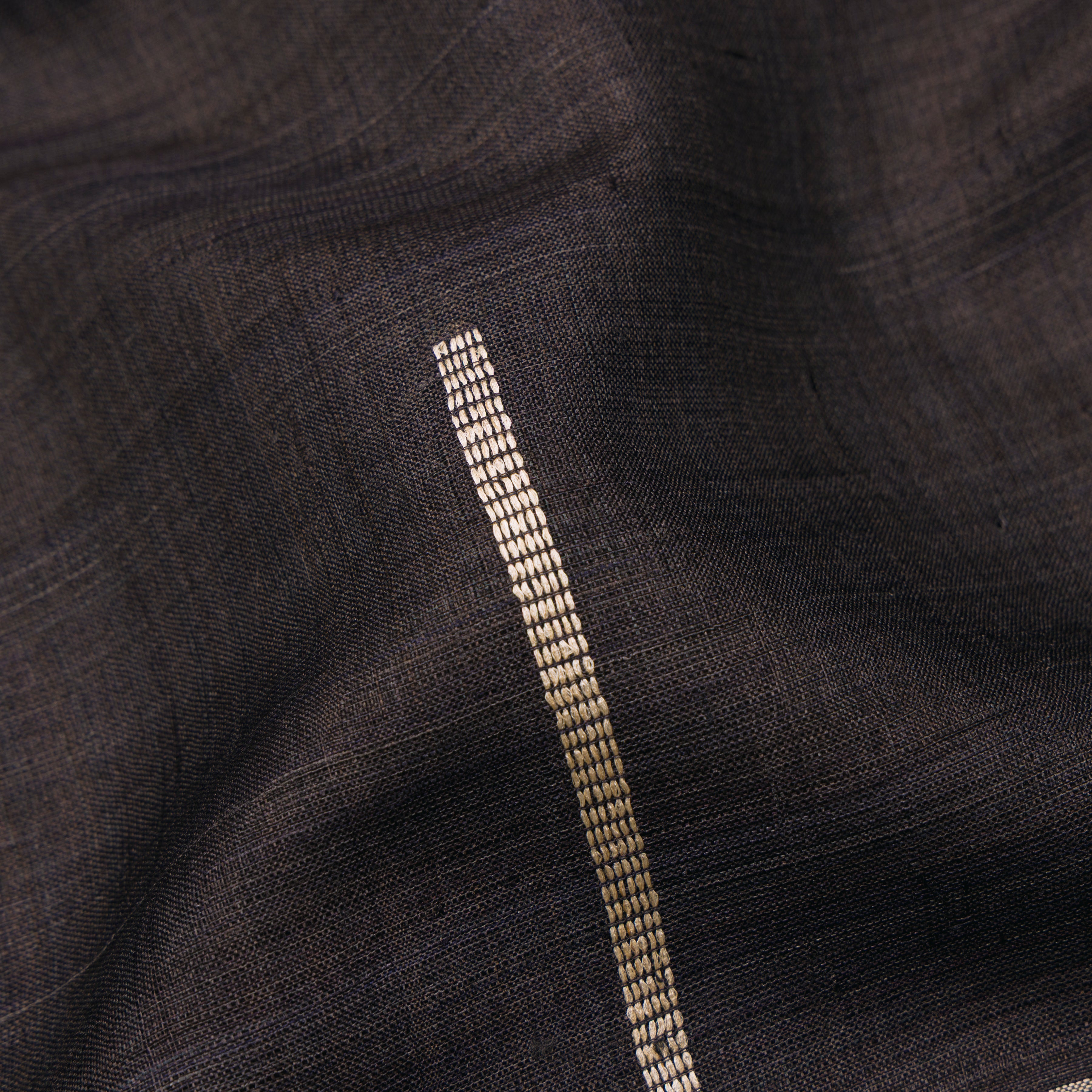 Pradeep Pillai Tussore Silk Sari 25-008-HS002-00385 - Fabric View