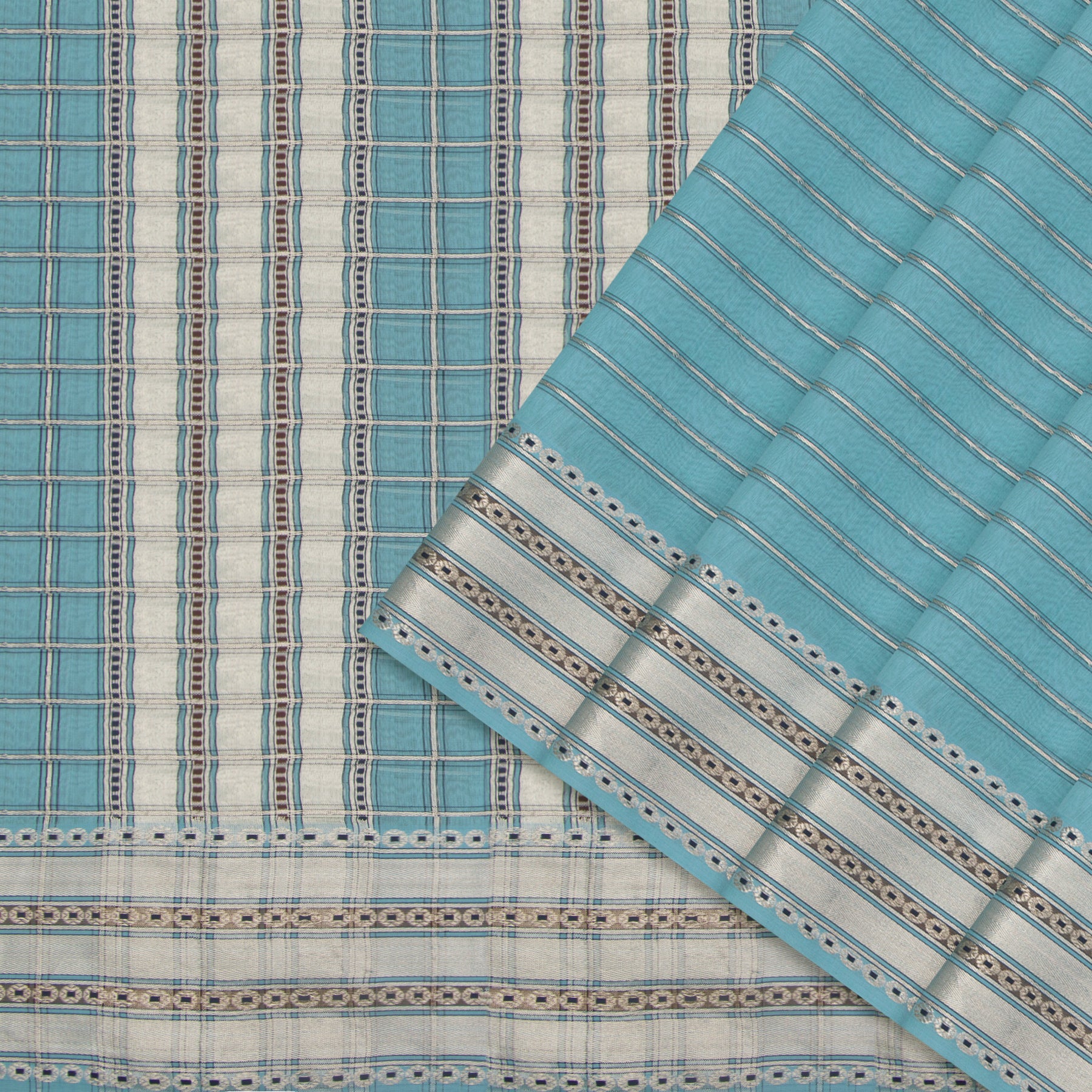 Pradeep Pillai Chanderi Silk/Cotton Sari 25-008-HS005-00004 - Cover View