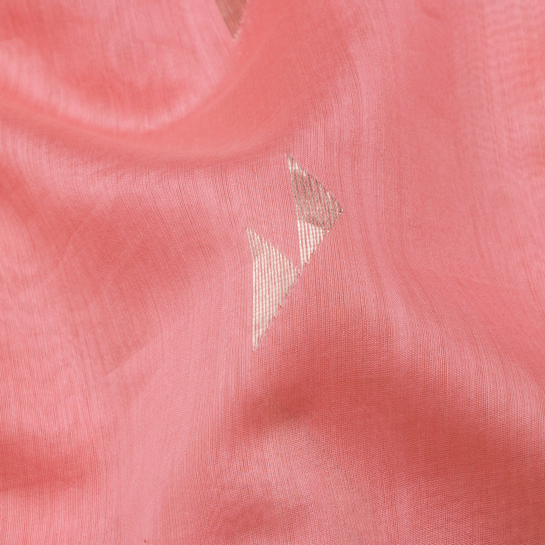 Pradeep Pillai Chanderi Silk/Cotton Sari 25-008-HS005-00491 - Fabric View