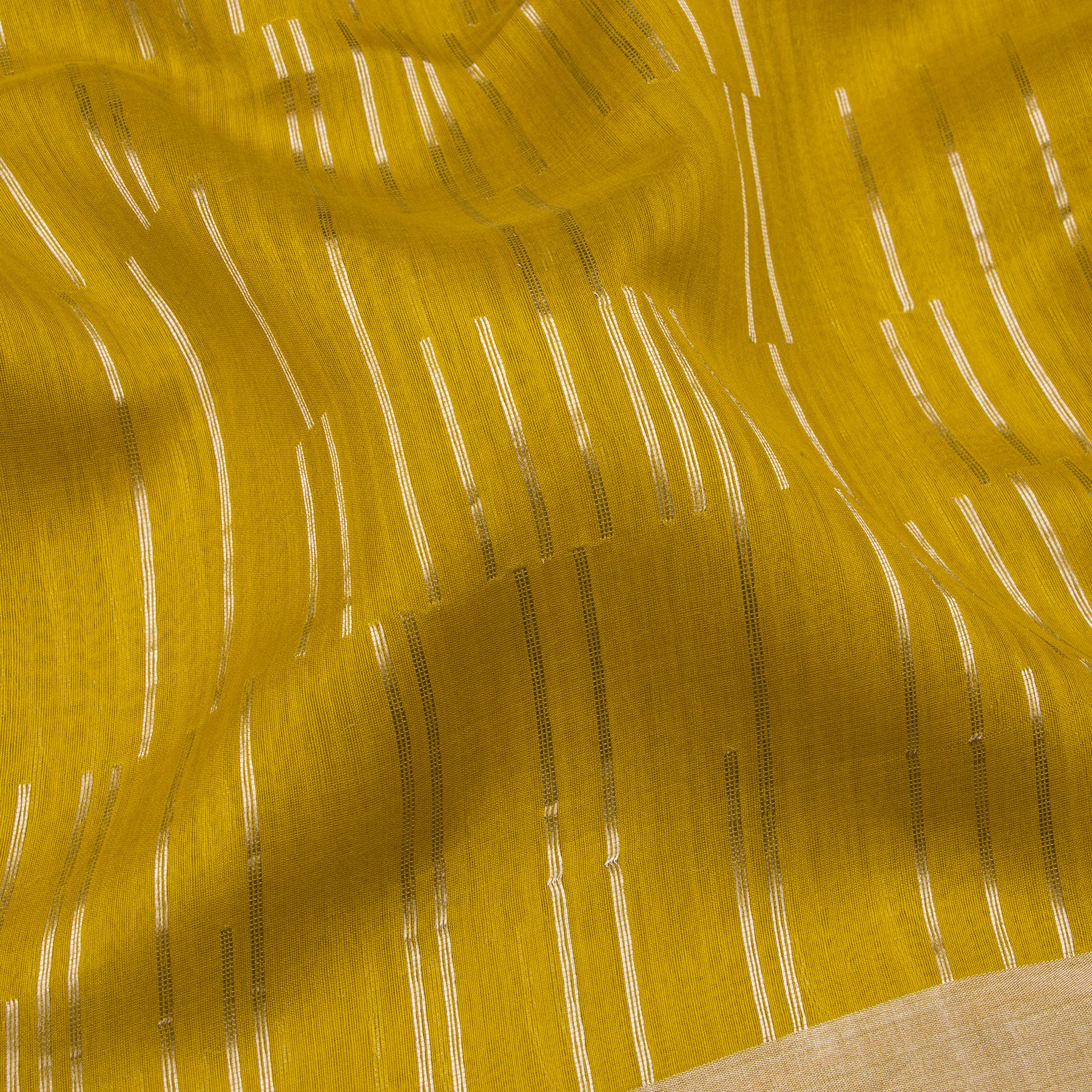 Pradeep Pillai Chanderi Silk/Cotton Sari 25-008-HS005-00073 - Fabric View