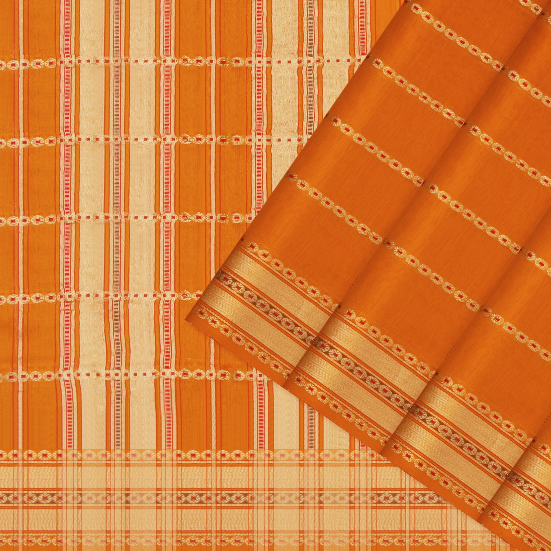 Pradeep Pillai Chanderi Silk/Cotton Sari 25-008-HS005-00156 - Cover View