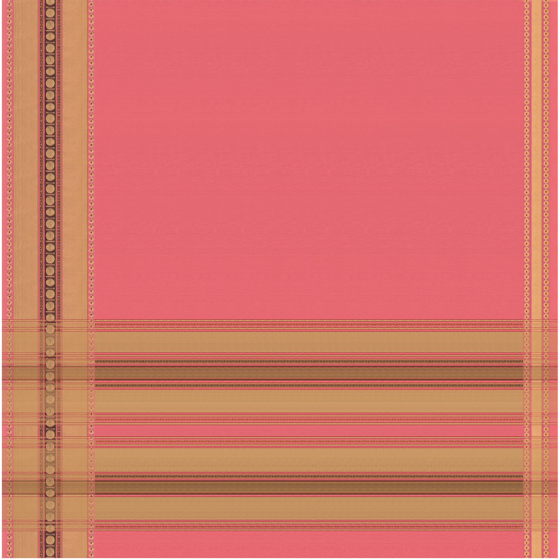 Pradeep Pillai Chanderi Silk/Cotton Sari 25-008-HS005-00537 - Full View