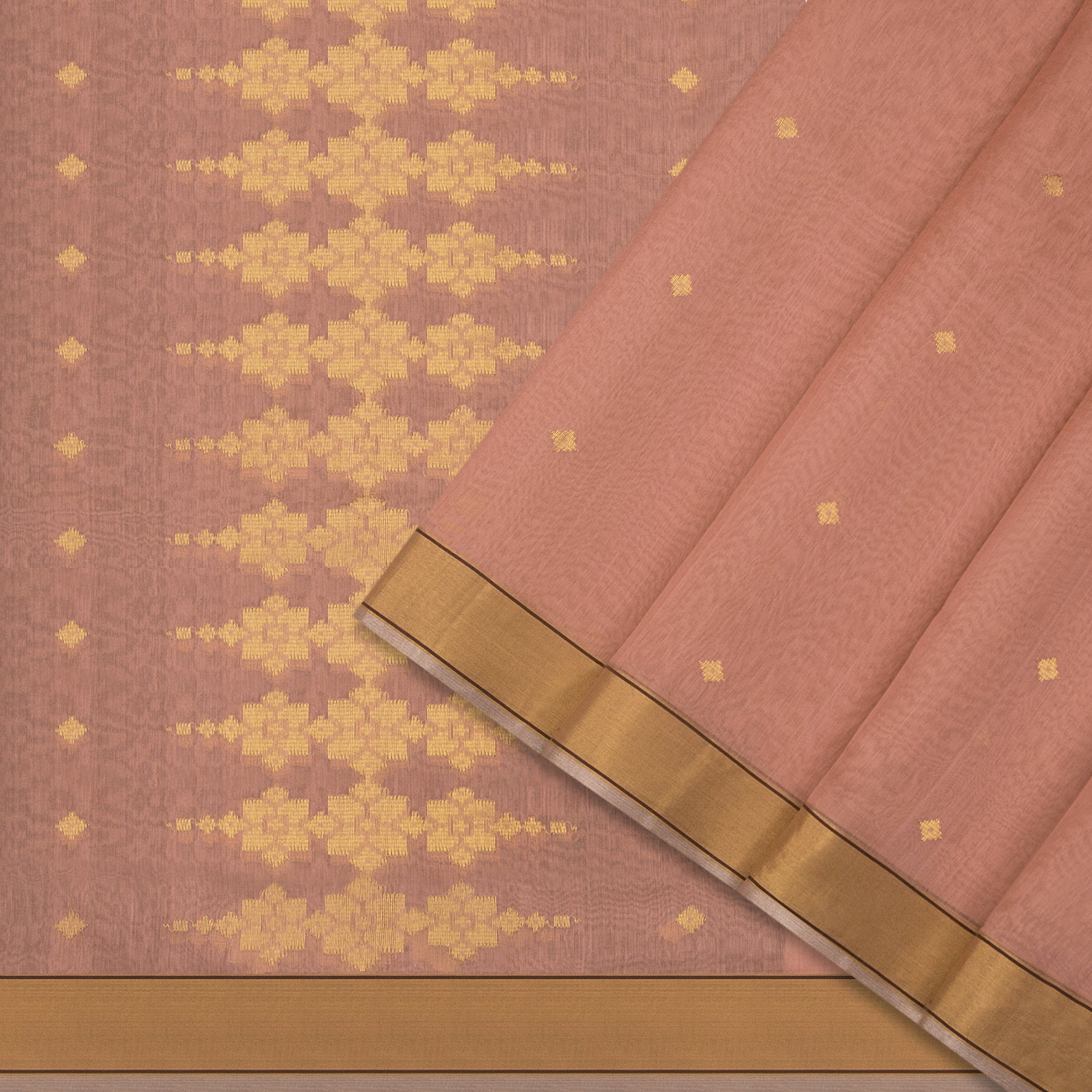 Pradeep Pillai Chanderi Silk/Cotton Sari 25-008-HS005-00159 - Cover View