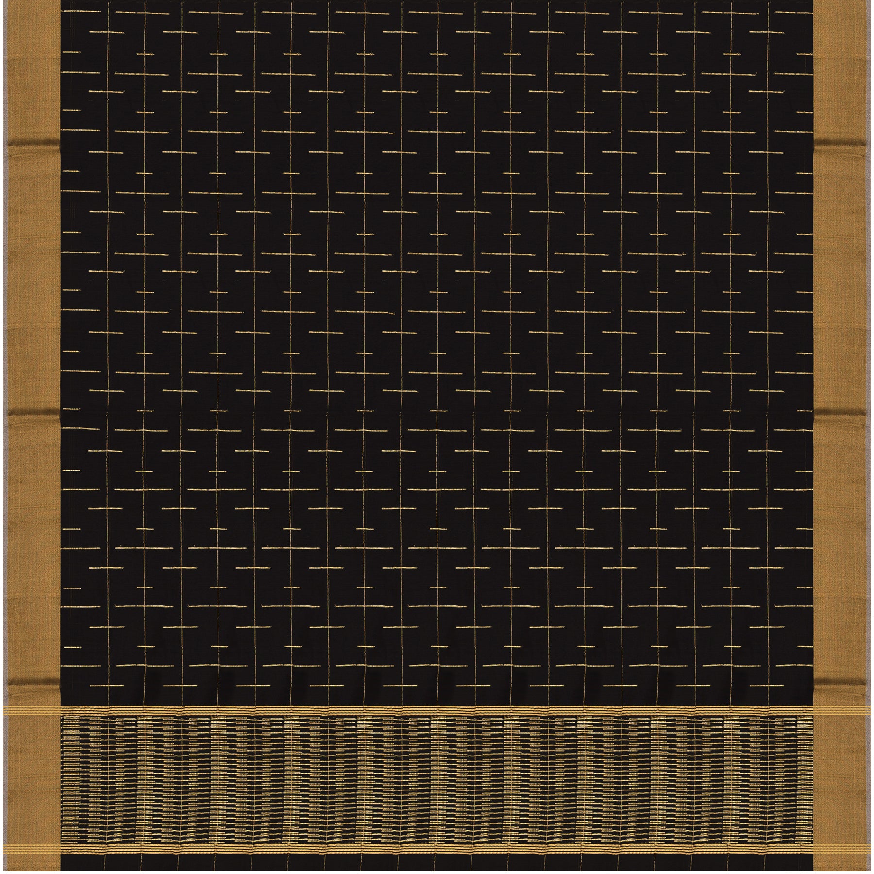 Pradeep Pillai Chanderi Silk/Cotton Sari 25-008-HS005-00164 - Full View