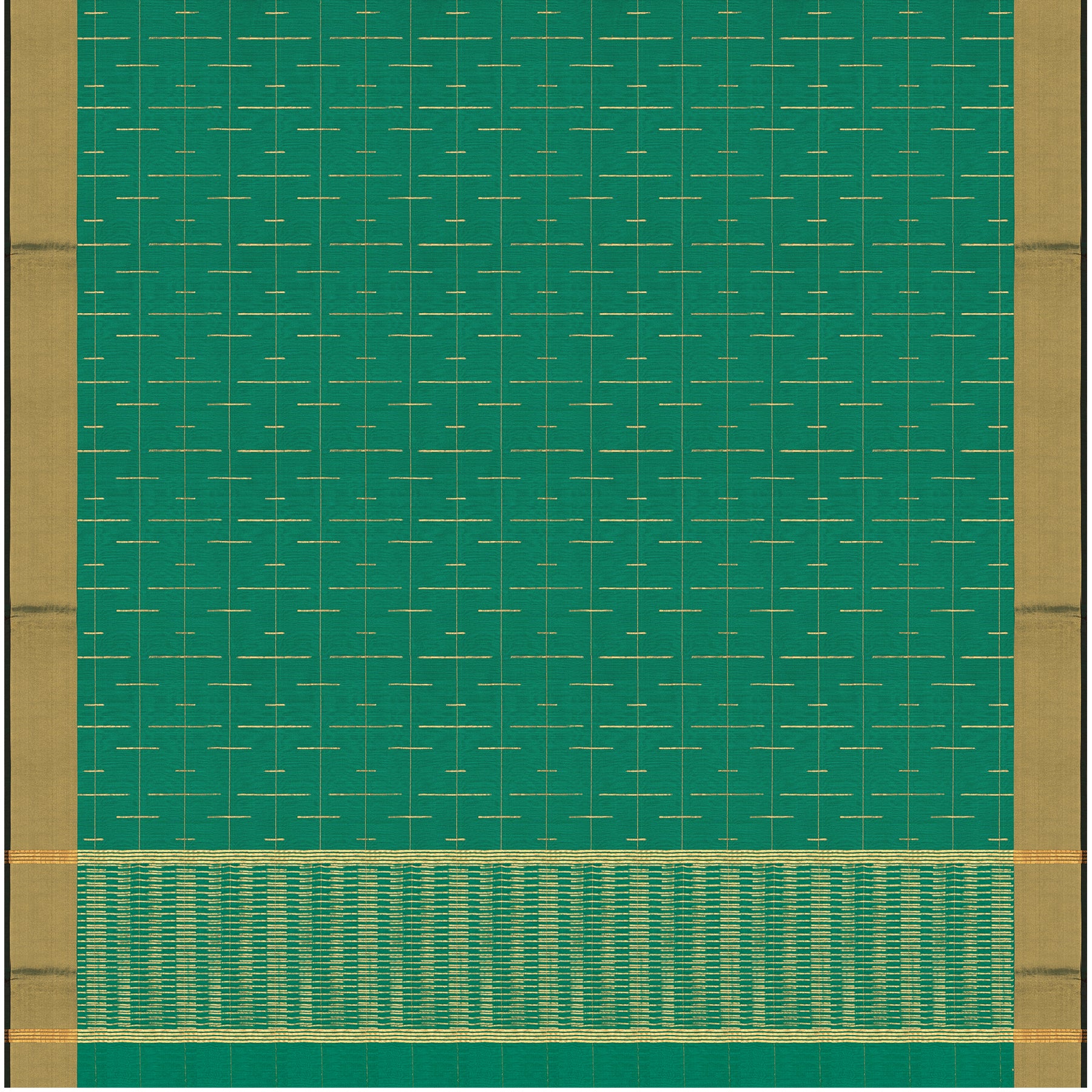 Pradeep Pillai Chanderi Silk/Cotton Sari 25-008-HS005-00206 - Full View