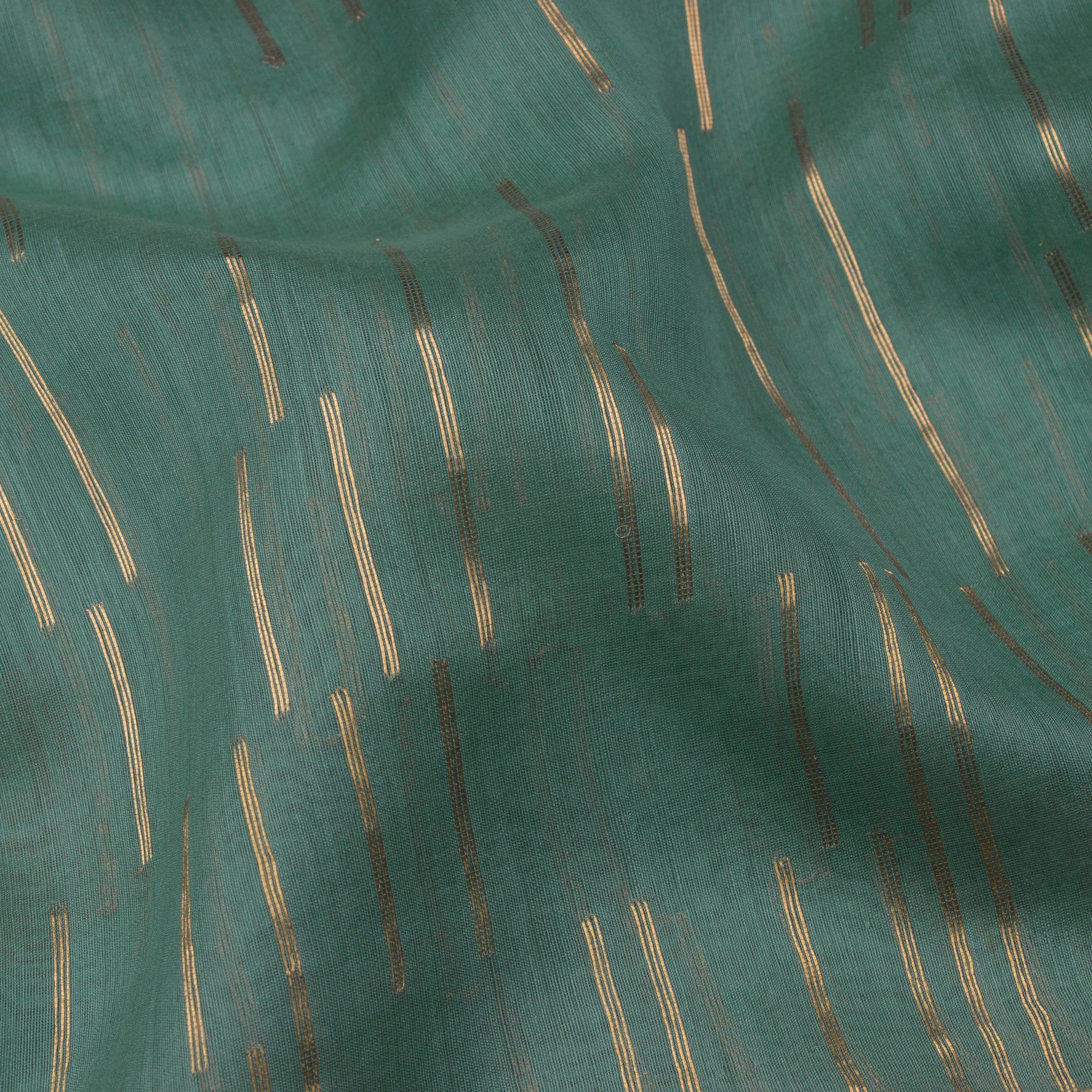 Pradeep Pillai Chanderi Silk/Cotton Sari 25-008-HS005-00213 - Fabric View