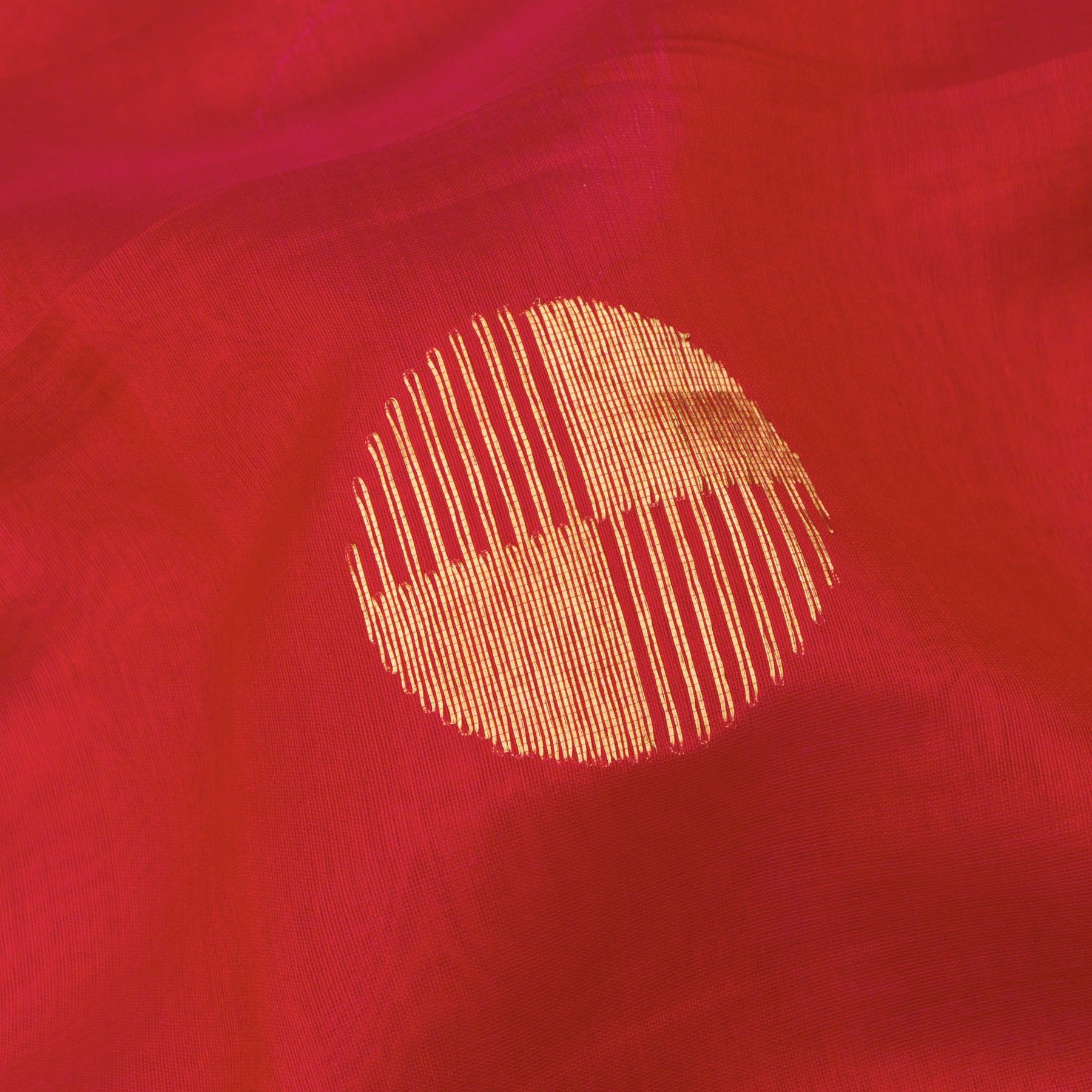 Pradeep Pillai Chanderi Silk/Cotton Sari 25-008-HS005-00227 - Fabric View