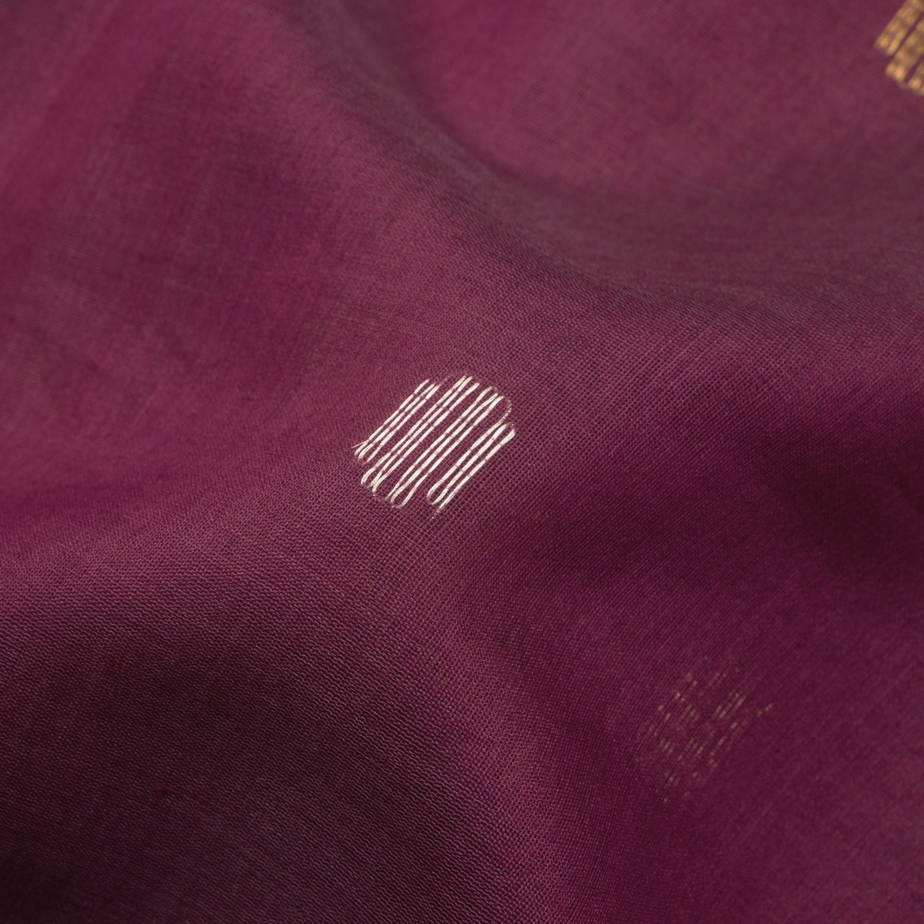 Pradeep Pillai Chanderi Silk/Cotton Sari 25-008-HS005-00574 - Fabric View