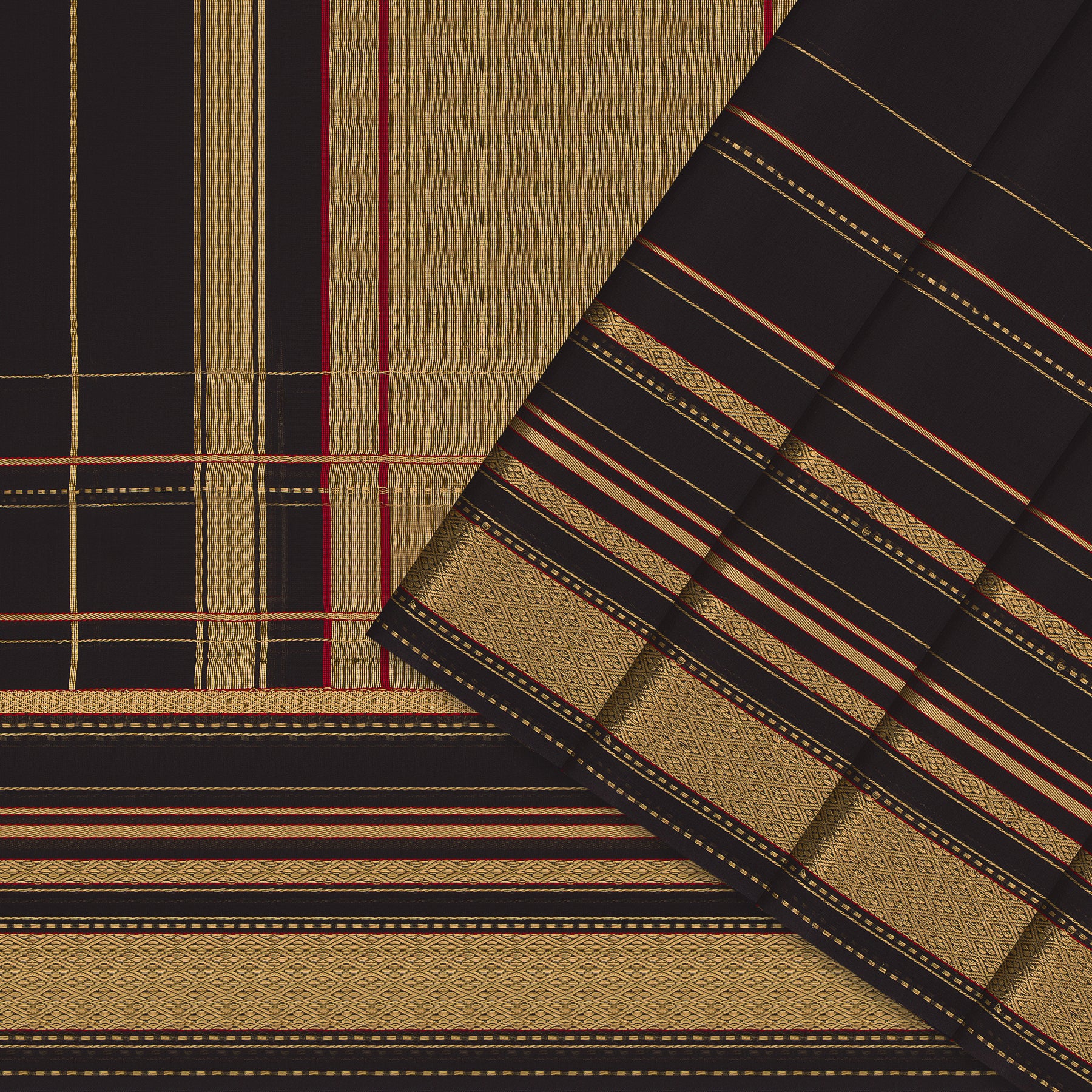 Pradeep Pillai Chanderi Silk/Cotton Sari 25-008-HS005-00311 - Cover View