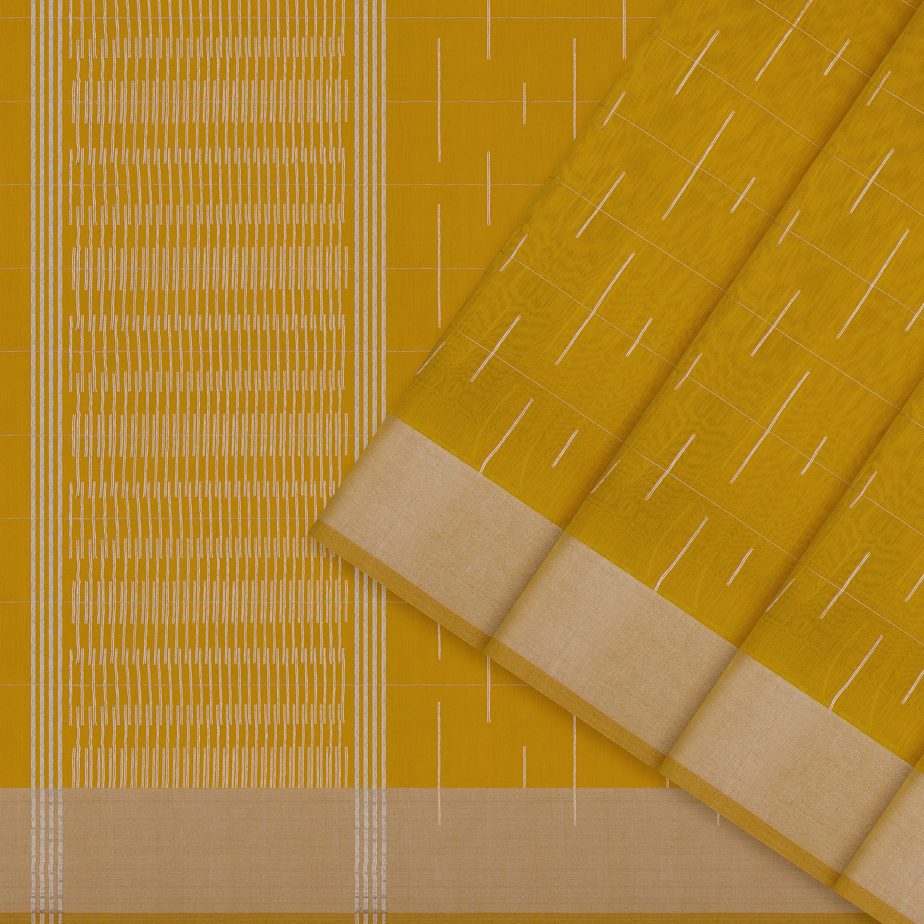 Pradeep Pillai Chanderi Silk/Cotton Sari 25-008-HS005-00320 - Cover View