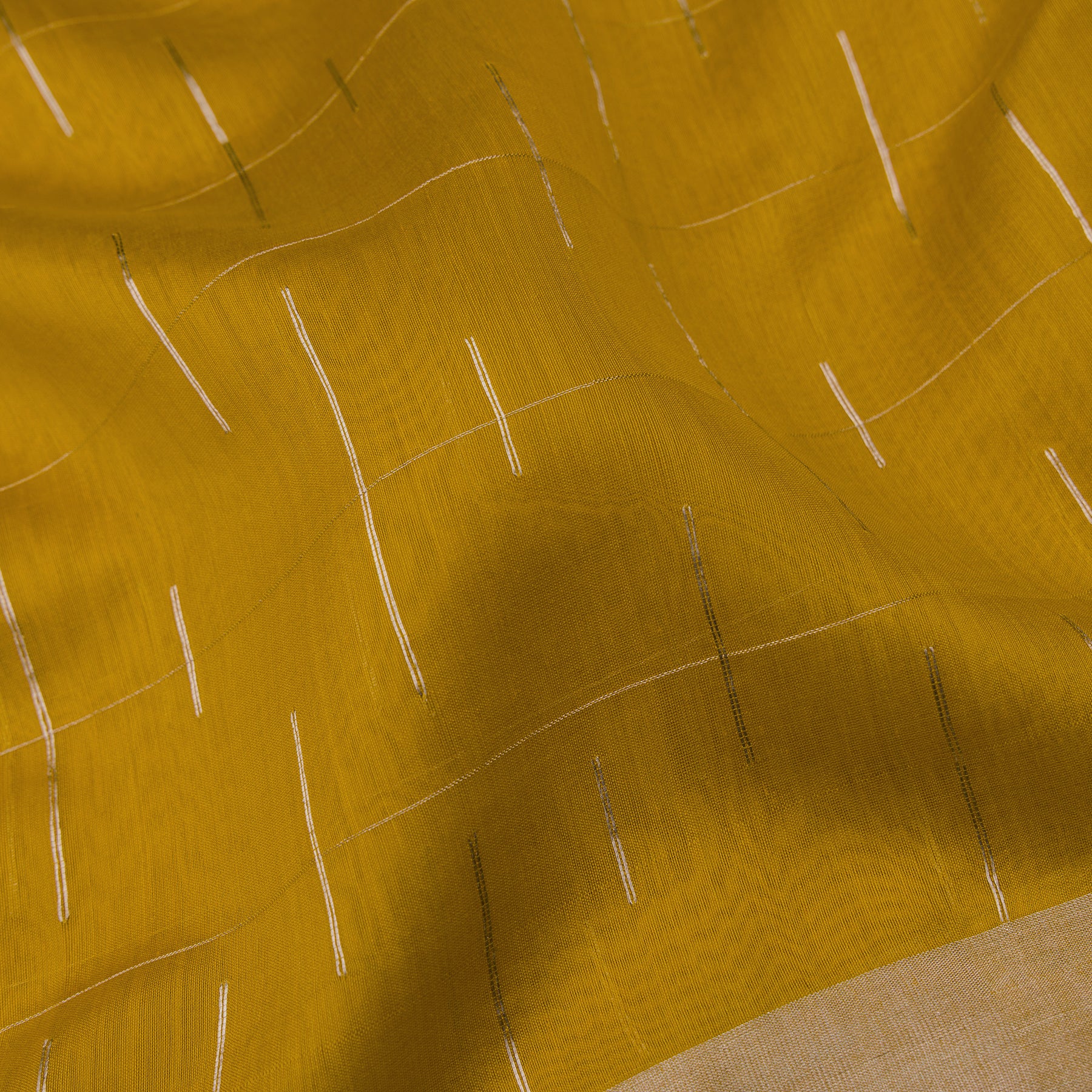 Pradeep Pillai Chanderi Silk/Cotton Sari 25-008-HS005-00320 - Fabric View