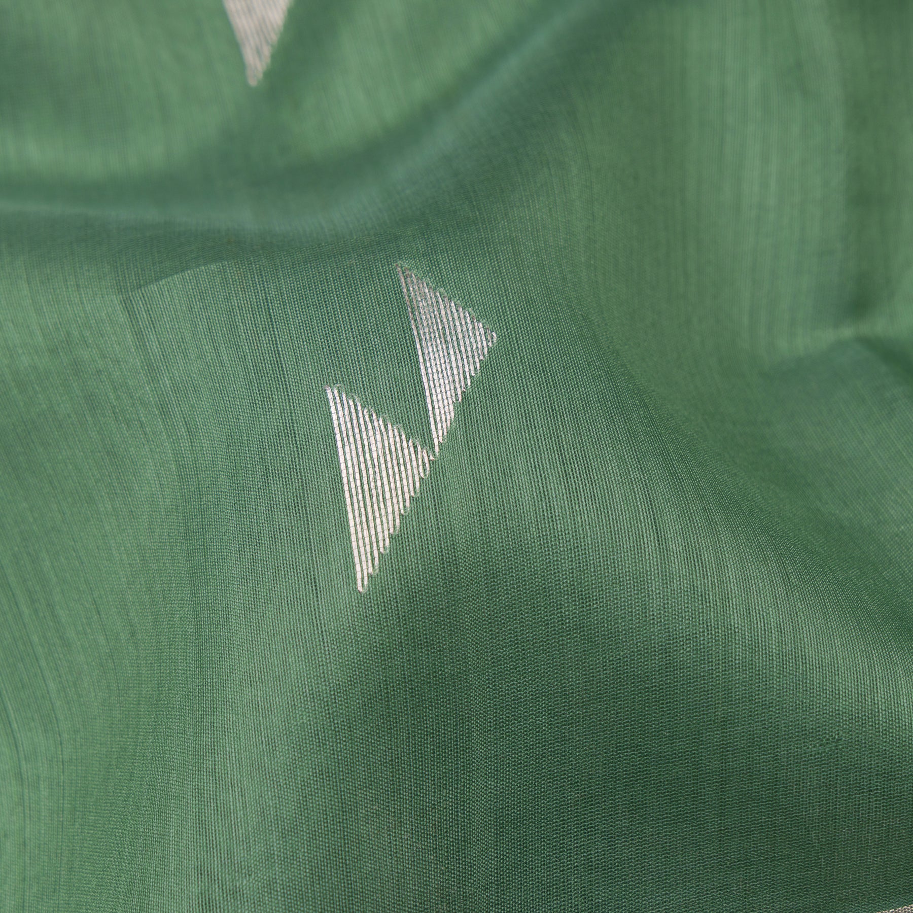 Pradeep Pillai Chanderi Silk/Cotton Sari 25-008-HS005-00338 - Fabric View