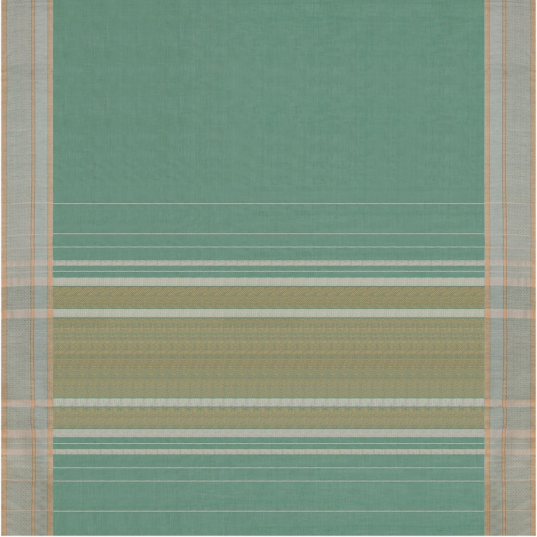 Pradeep Pillai Silk/Cotton Sari 25-008-HS005-00366 - Full View