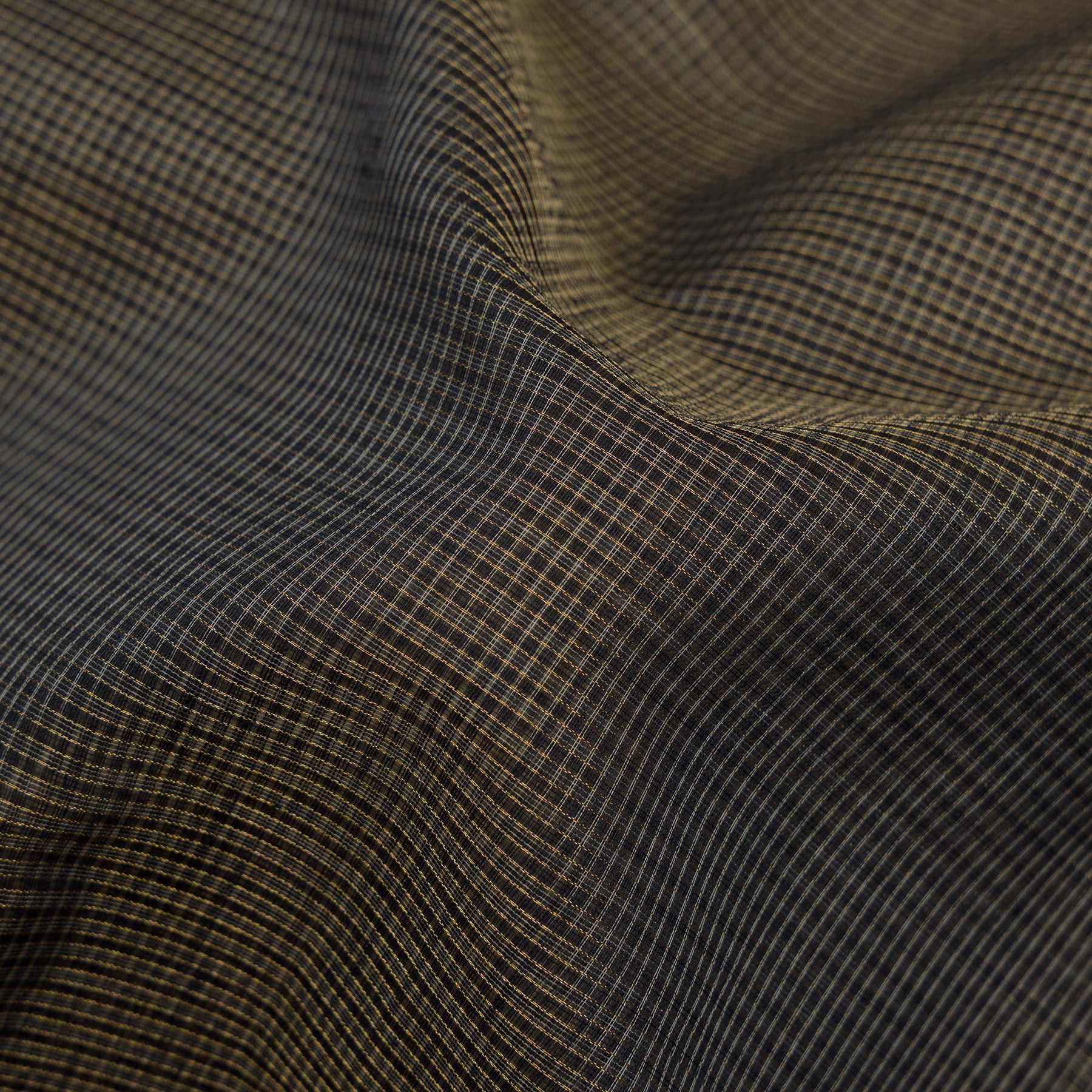Pradeep Pillai Silk/Cotton Sari 25-008-HS005-00373 - Fabric View