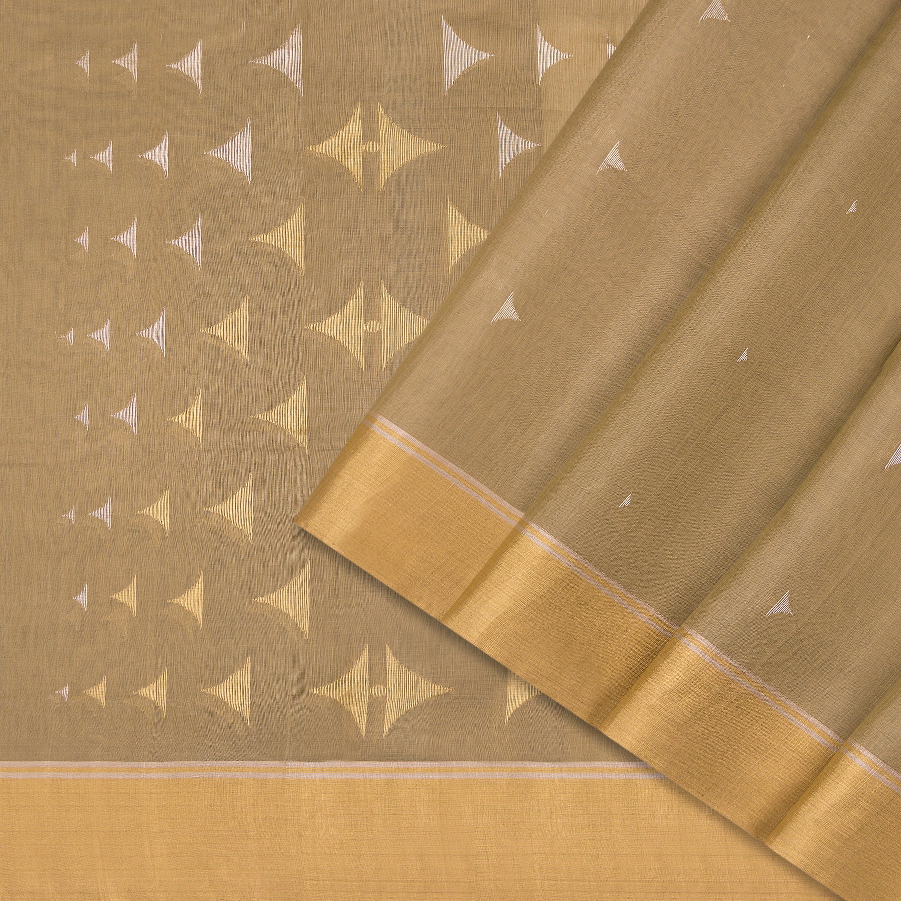 Pradeep Pillai Chanderi Silk/Cotton Sari 25-008-HS005-00504 - Cover View