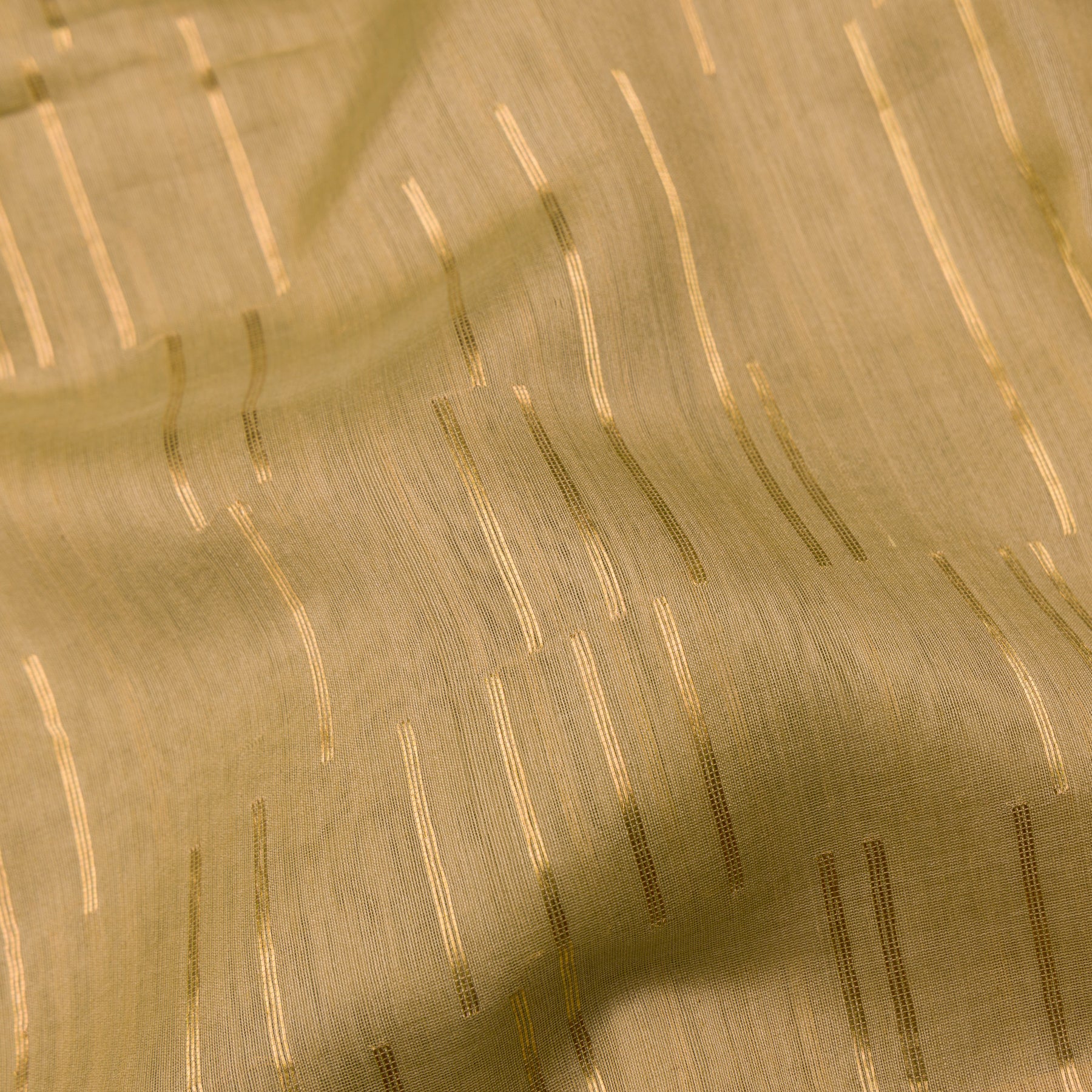 Pradeep Pillai Chanderi Silk/Cotton Sari 25-008-HS005-00559 - Fabric View
