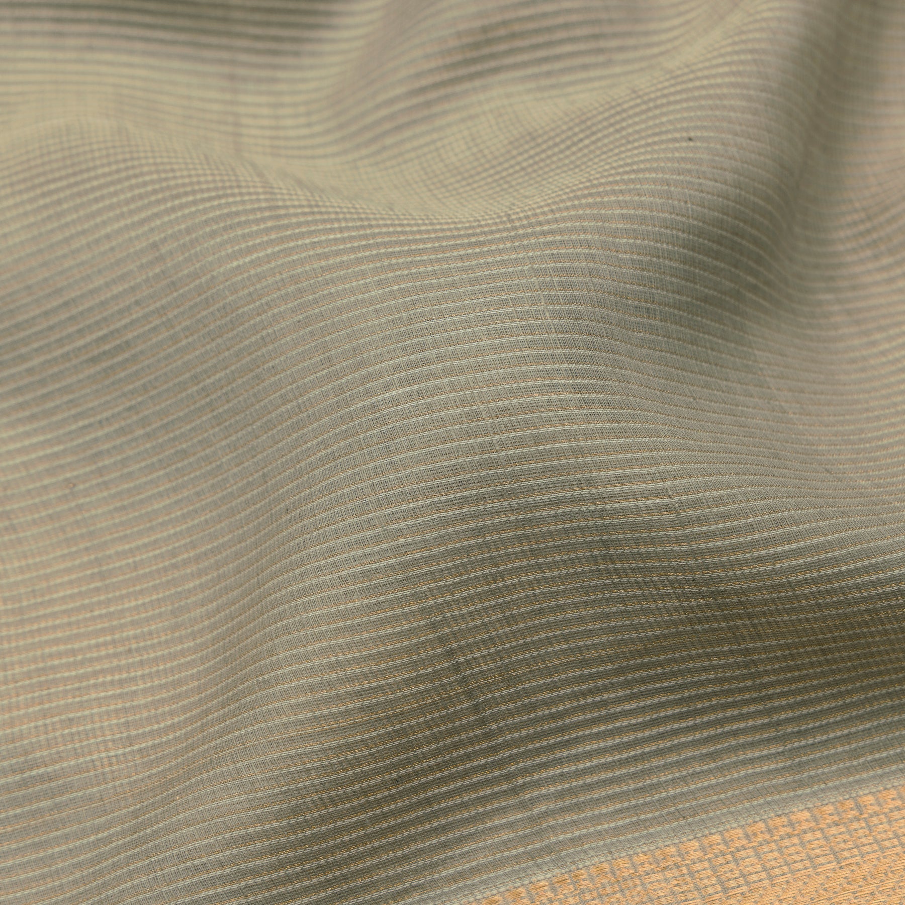 Pradeep Pillai Silk/Cotton Sari 25-008-HS005-00605 - Fabric View