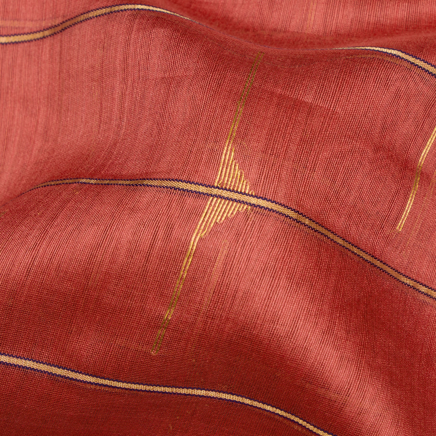 Pradeep Pillai Chanderi Silk/Cotton Sari 25-008-HS005-00640 - Fabric View
