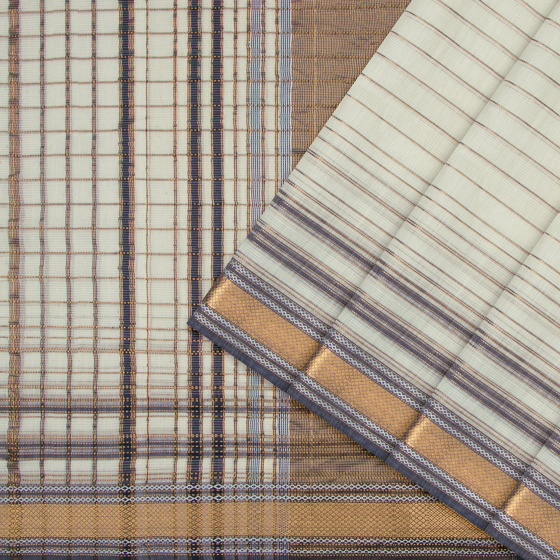 Pradeep Pillai Silk/Cotton Sari 25-008-HS005-00657 - Cover View