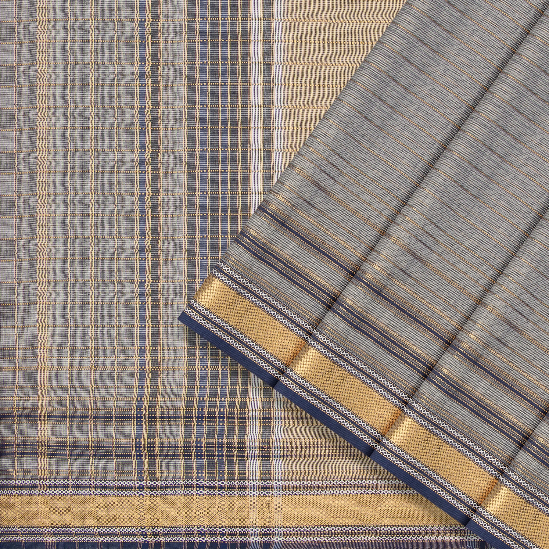 Pradeep Pillai Silk/Cotton Sari 25-008-HS005-00660 - Cover View