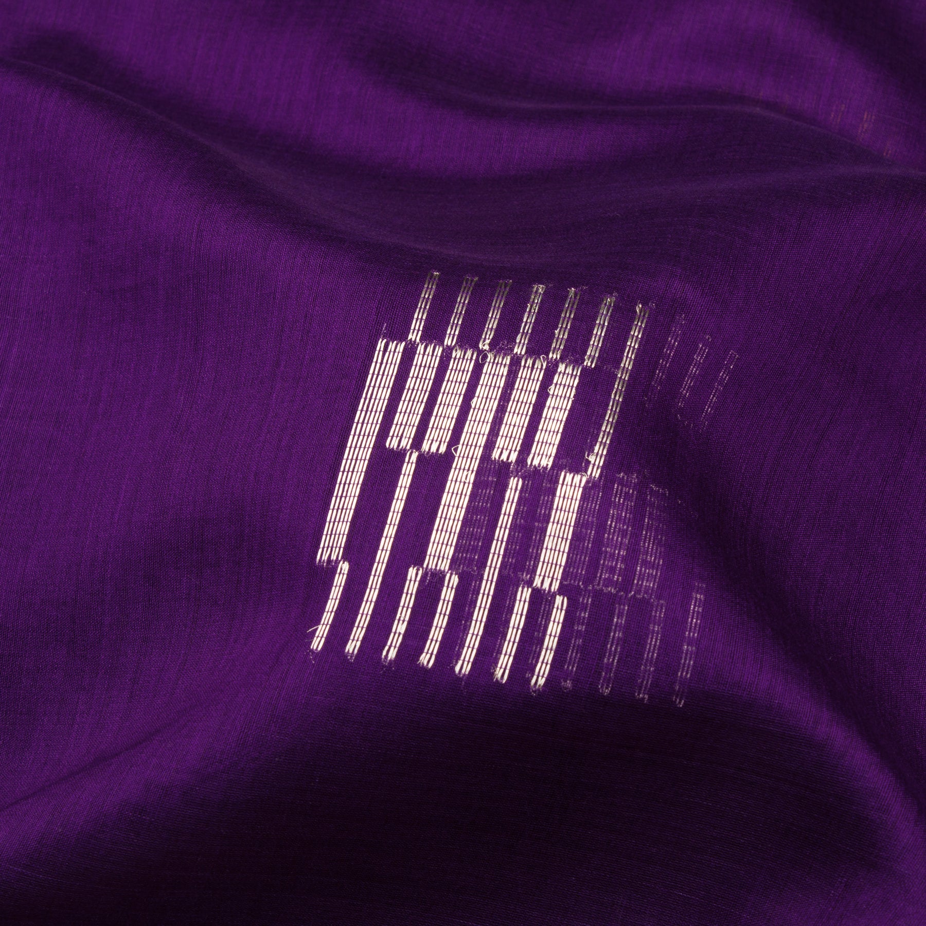 Pradeep Pillai Chanderi Silk/Cotton Sari 25-008-HS005-00687 - Fabric View