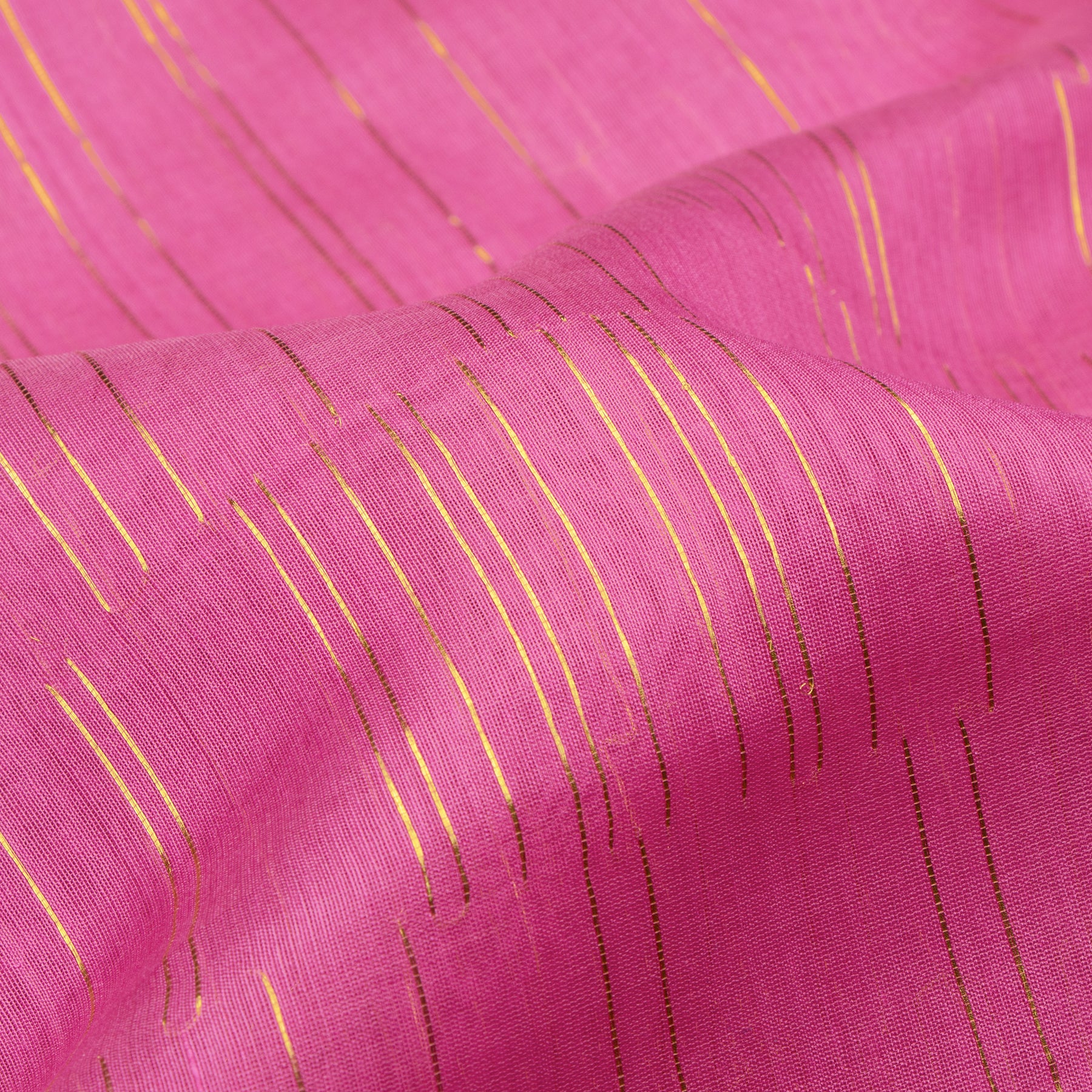 Pradeep Pillai Chanderi Silk/Cotton Sari 25-008-HS005-00701 - Fabric View