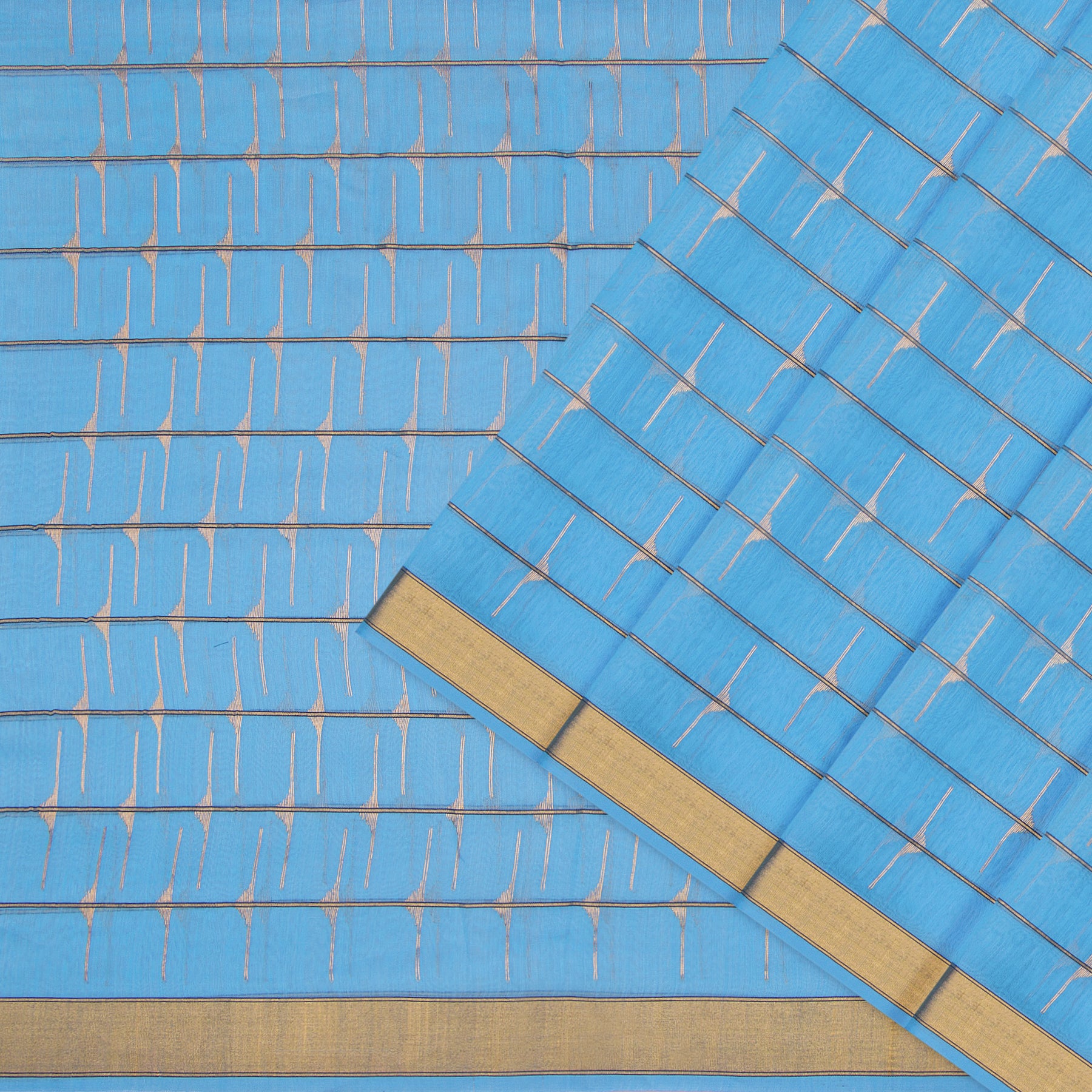 Pradeep Pillai Chanderi Silk/Cotton Sari 25-008-HS005-00702 - Cover View