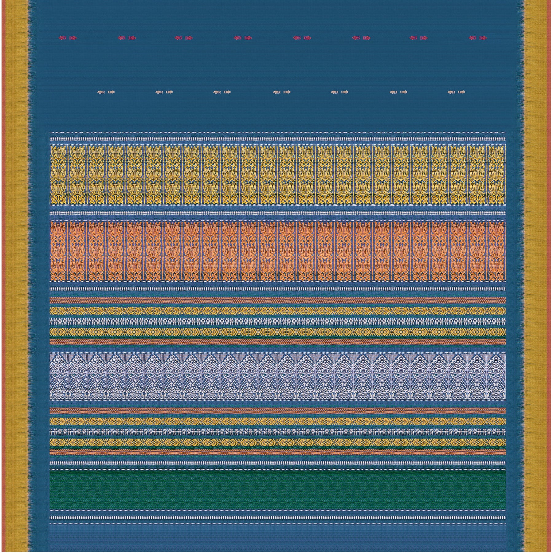 Vani Vrtti Tussore Silk Sari 25-015-HS002-00187 - Full View