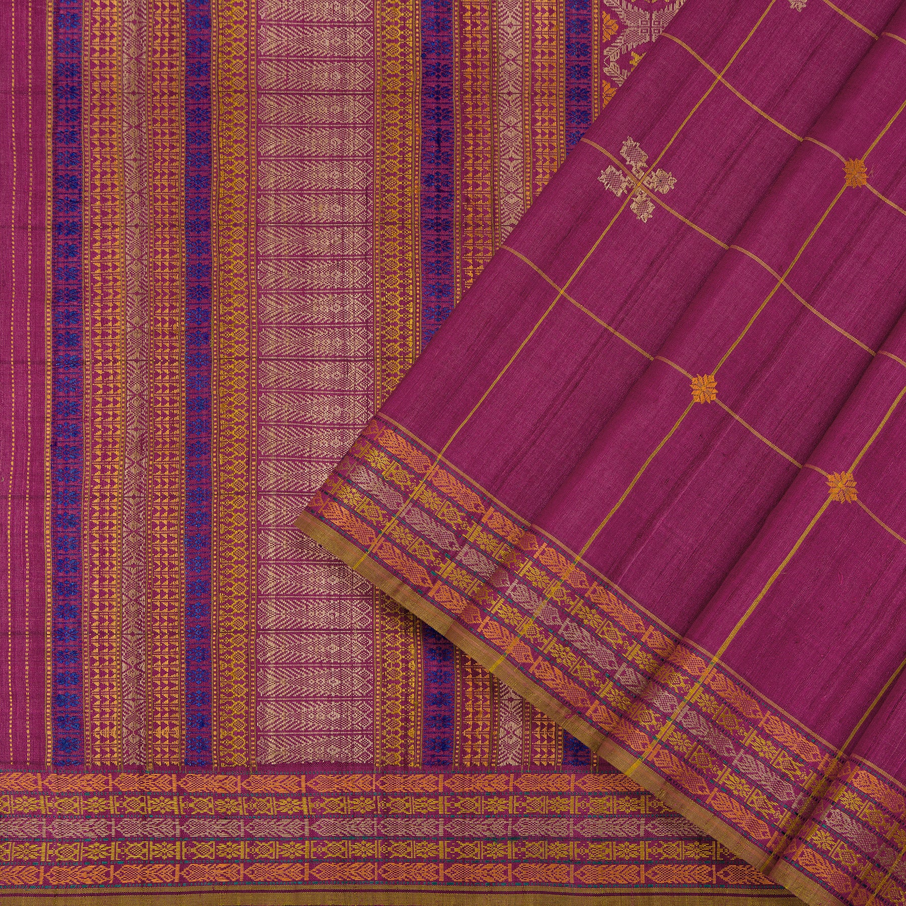Vani Vrtti Tussore Silk Sari 25-015-HS002-00189 - Cover View