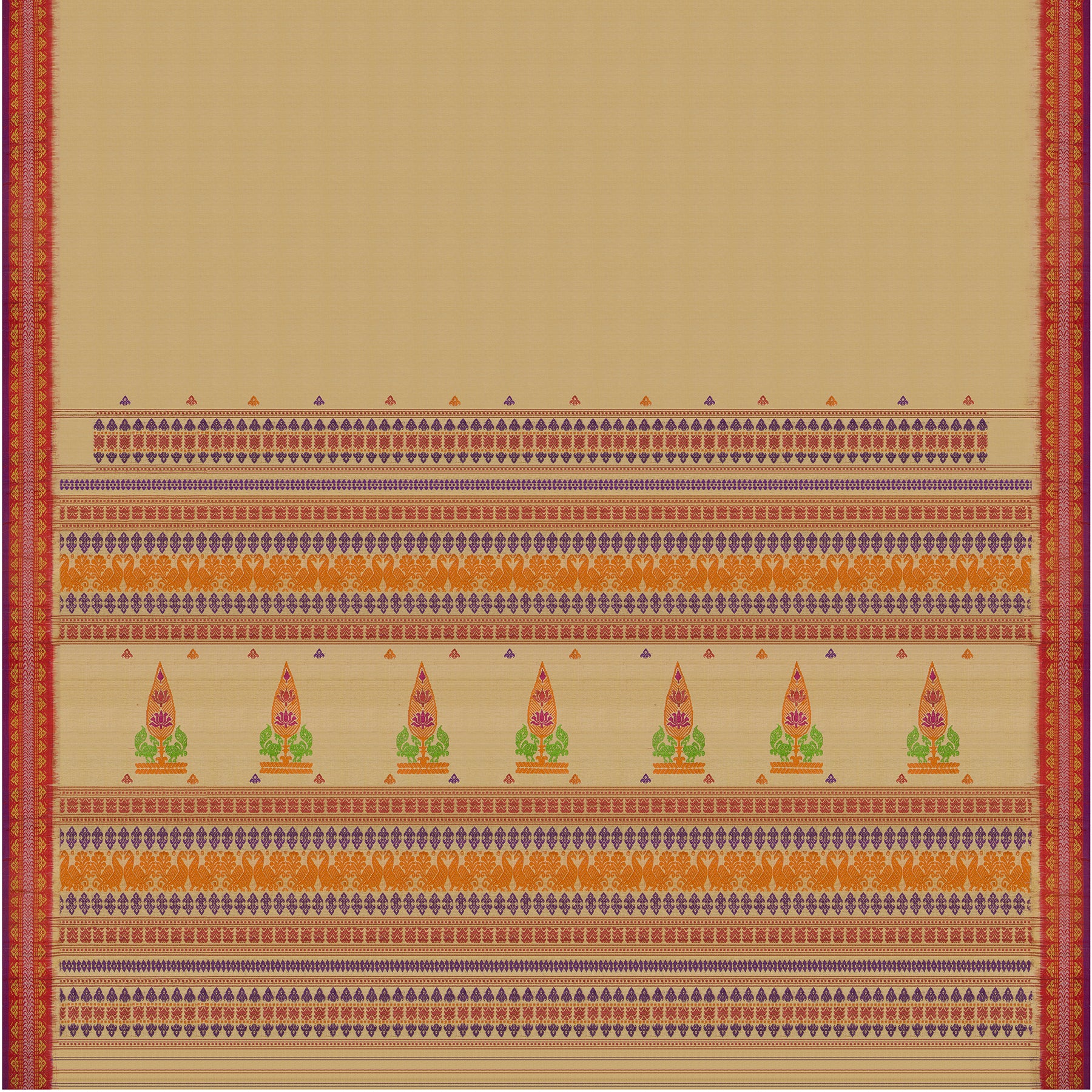 Vani Vrtti Tussore Silk Sari 25-015-HS002-00191 - Full View