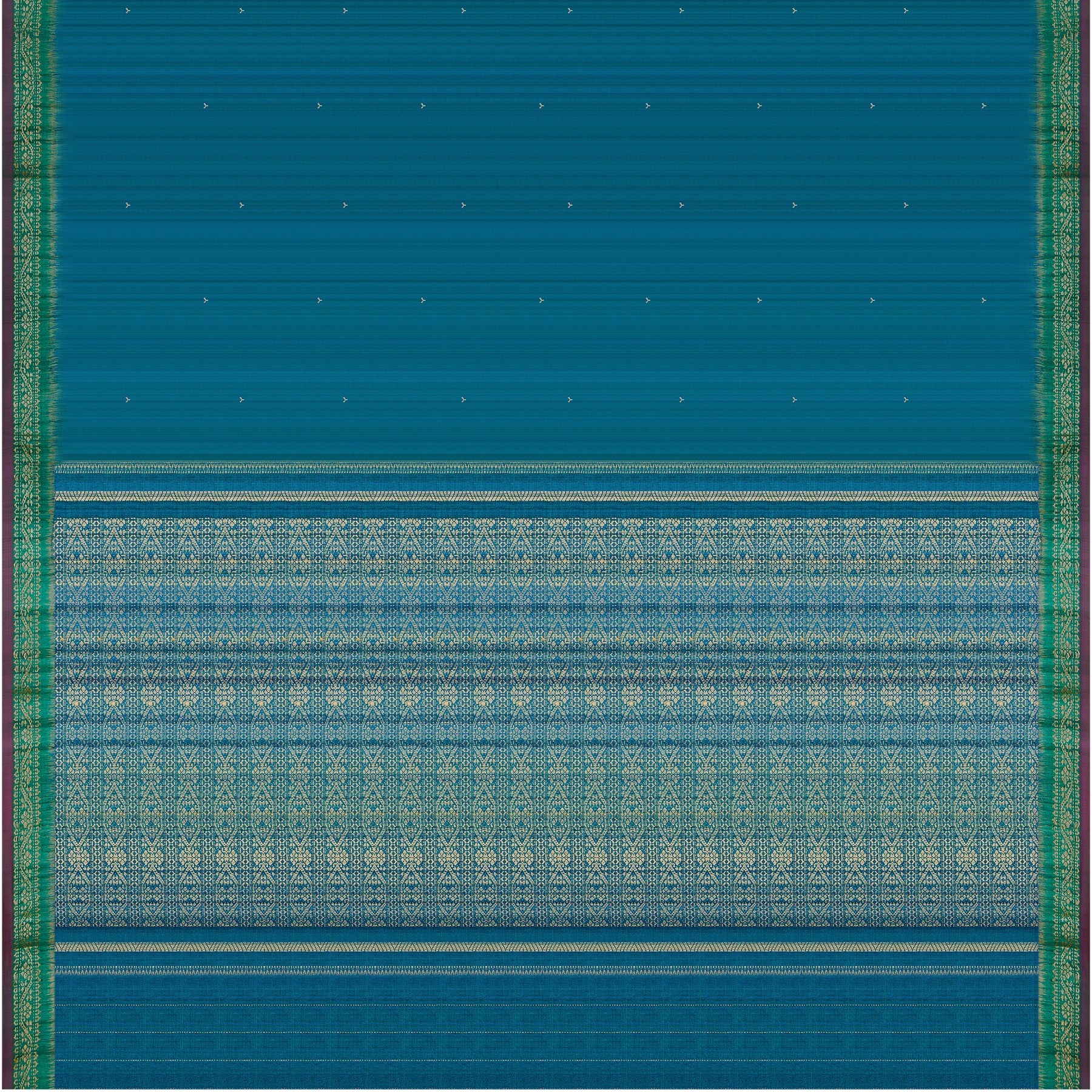 Vani Vrtti Tussore Silk Sari 25-015-HS002-00195 - Full View