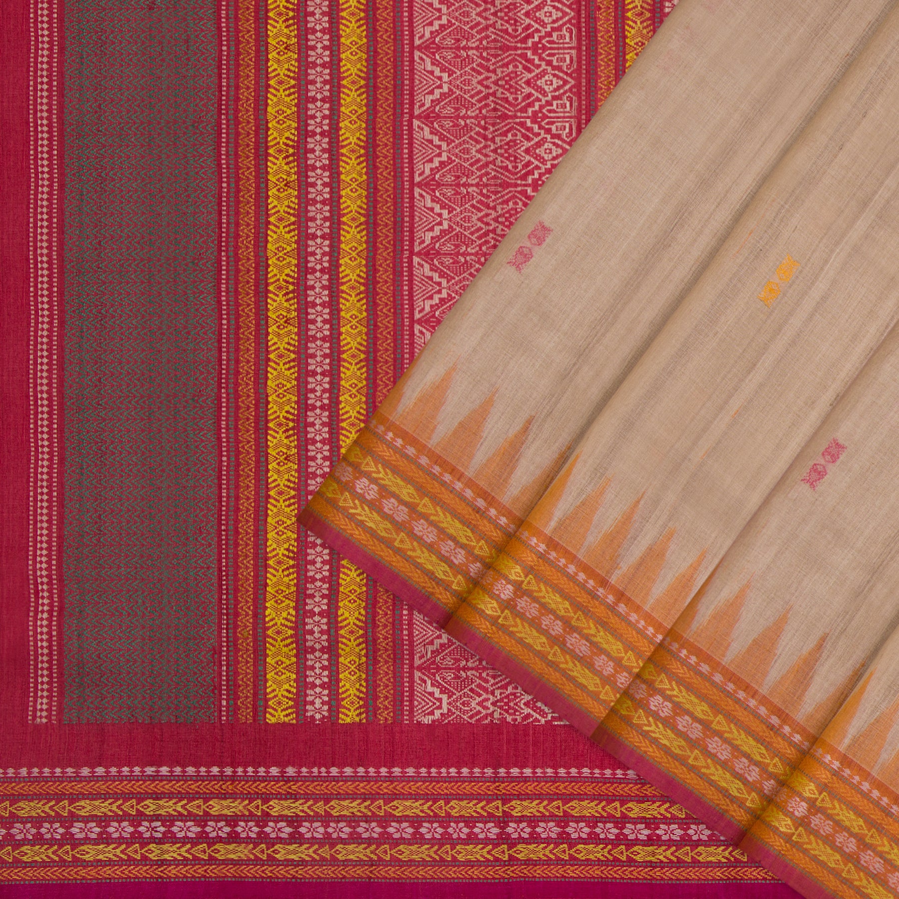 Vani Vrtti Tussore Silk Sari 25-015-HS002-00203 - Cover View