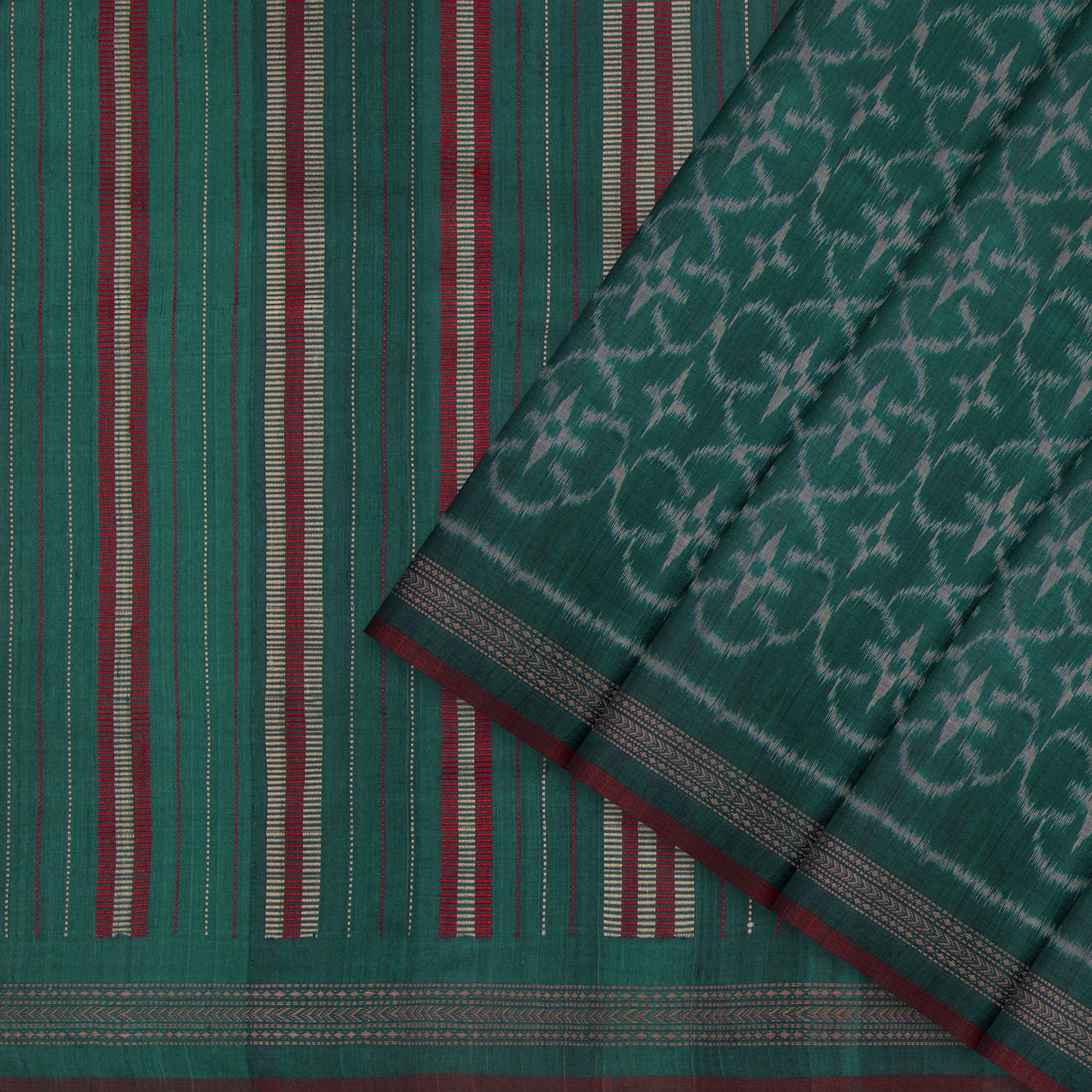 Vani Vrtti Tussore Silk Sari 25-015-HS002-00209 - Cover View