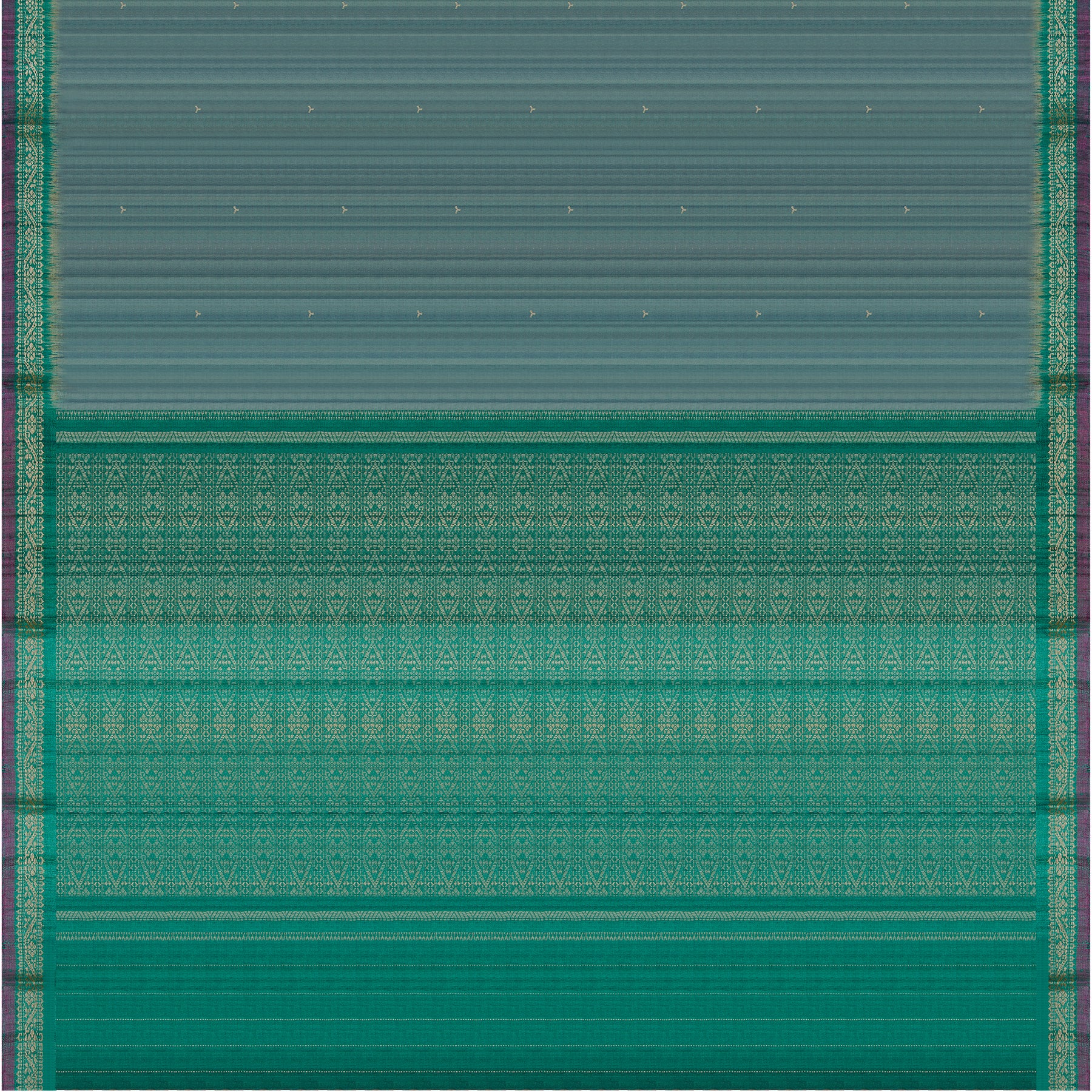 Vani Vrtti Tussore Silk Sari 25-015-HS002-00210 - Full View