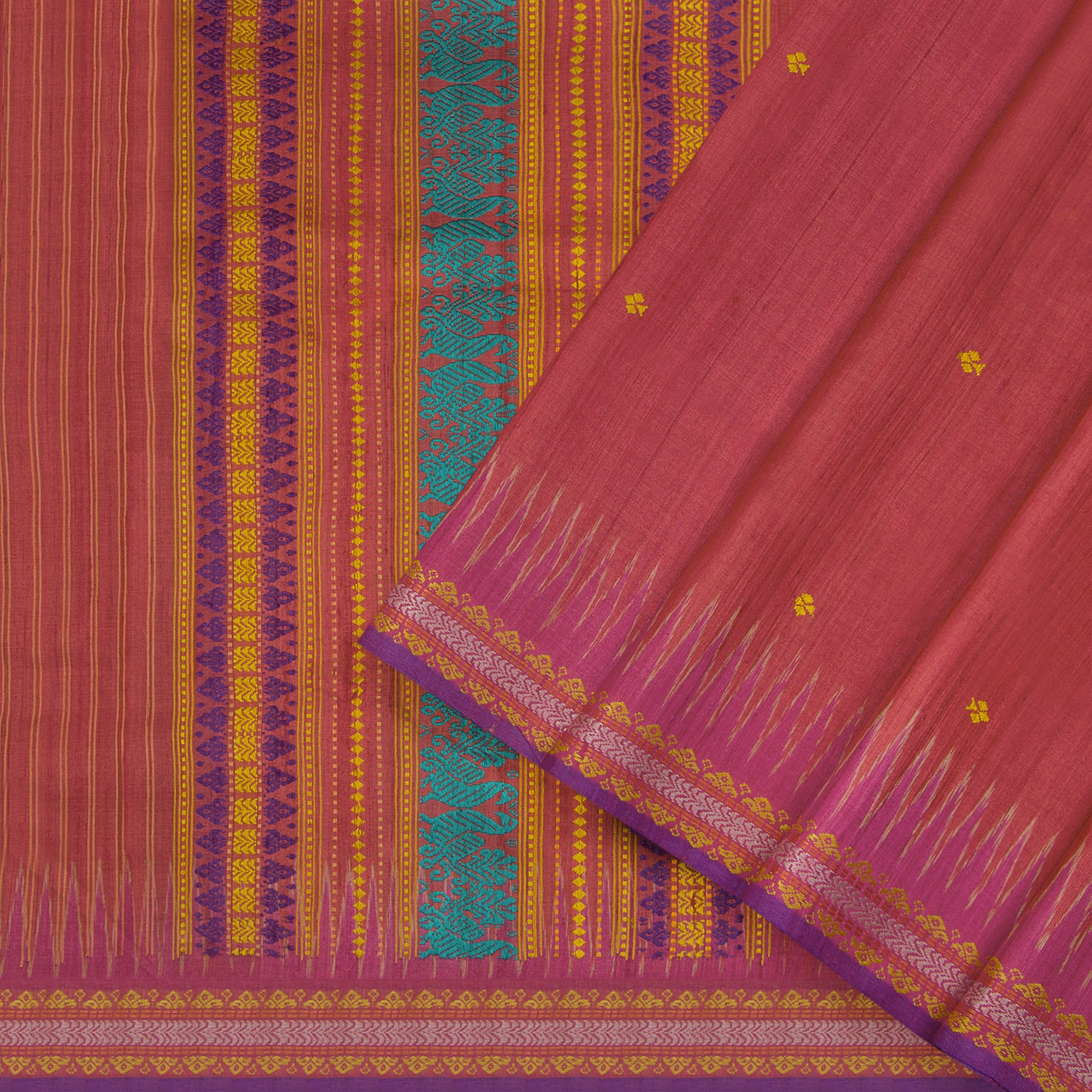 Vani Vrtti Tussore Silk Sari 25-015-HS002-00218 - Cover View