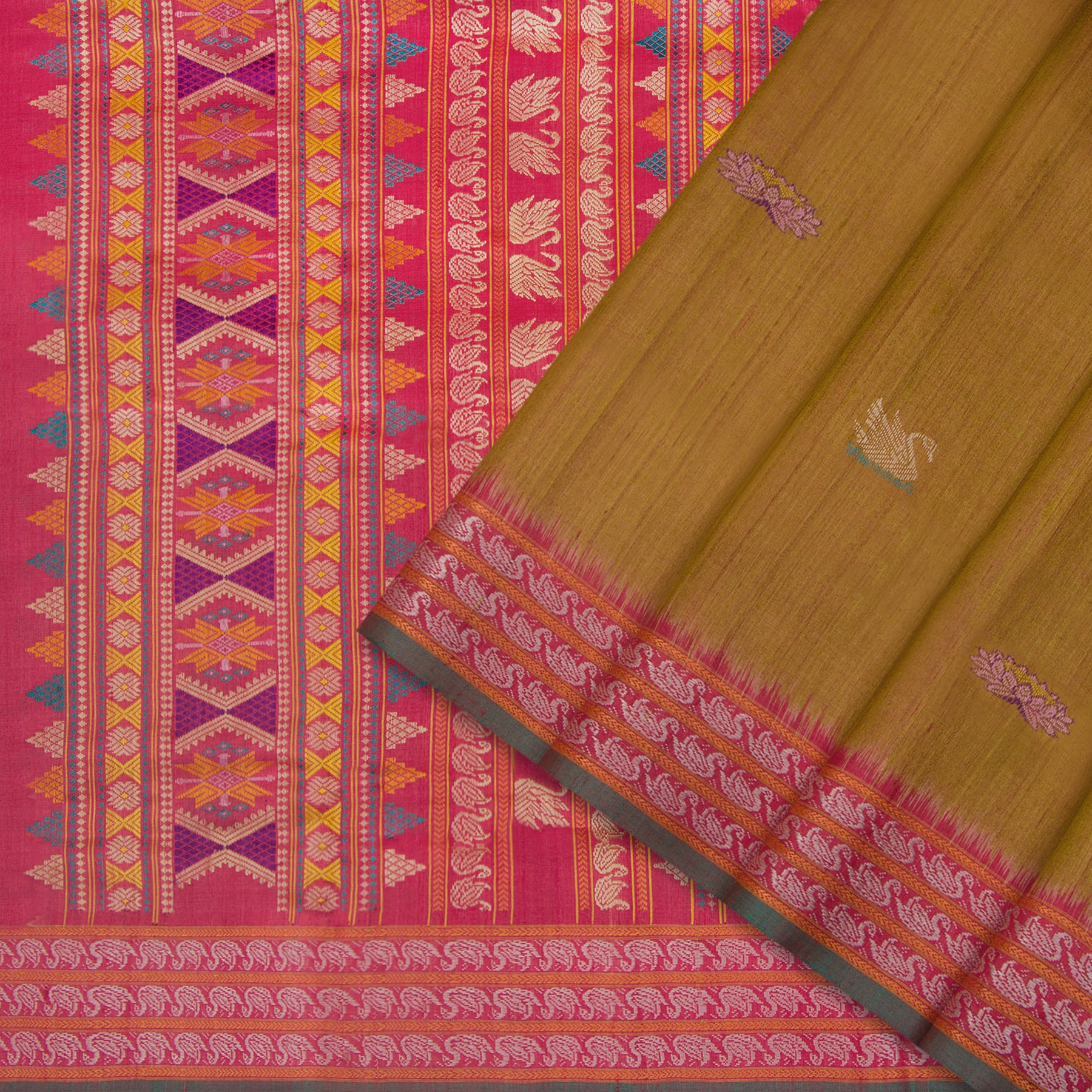 Vani Vrtti Tussore Silk Sari 25-015-HS002-00219 - Cover View