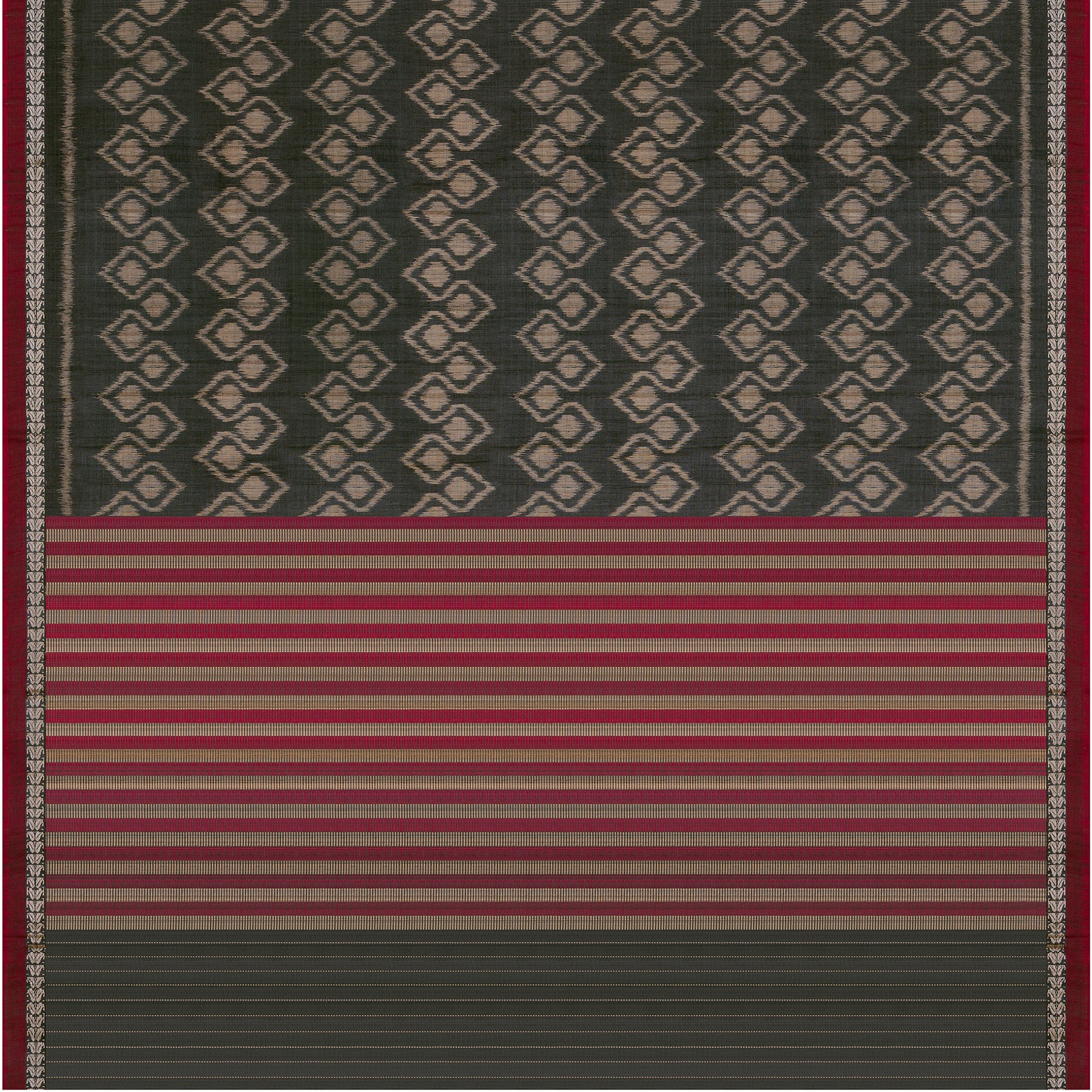 Vani Vrtti Tussore Silk Sari 25-015-HS002-00229 - Full View