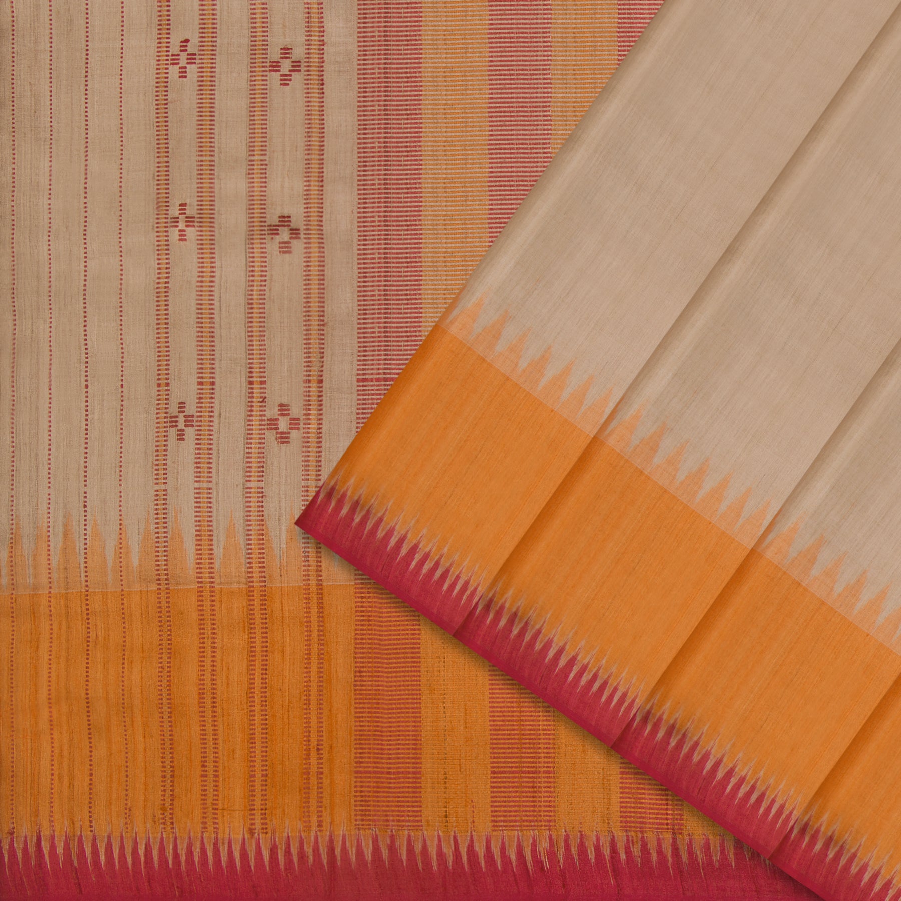 Vani Vrtti Tussore Silk Sari 25-015-HS002-00237 - Cover View