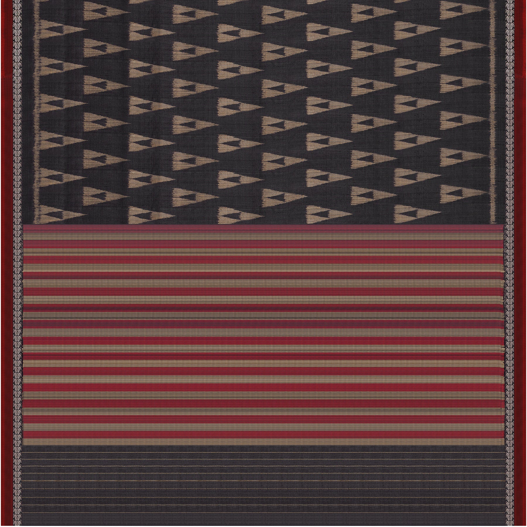 Vani Vrtti Tussore Silk Sari 25-015-HS002-00240 - Full View